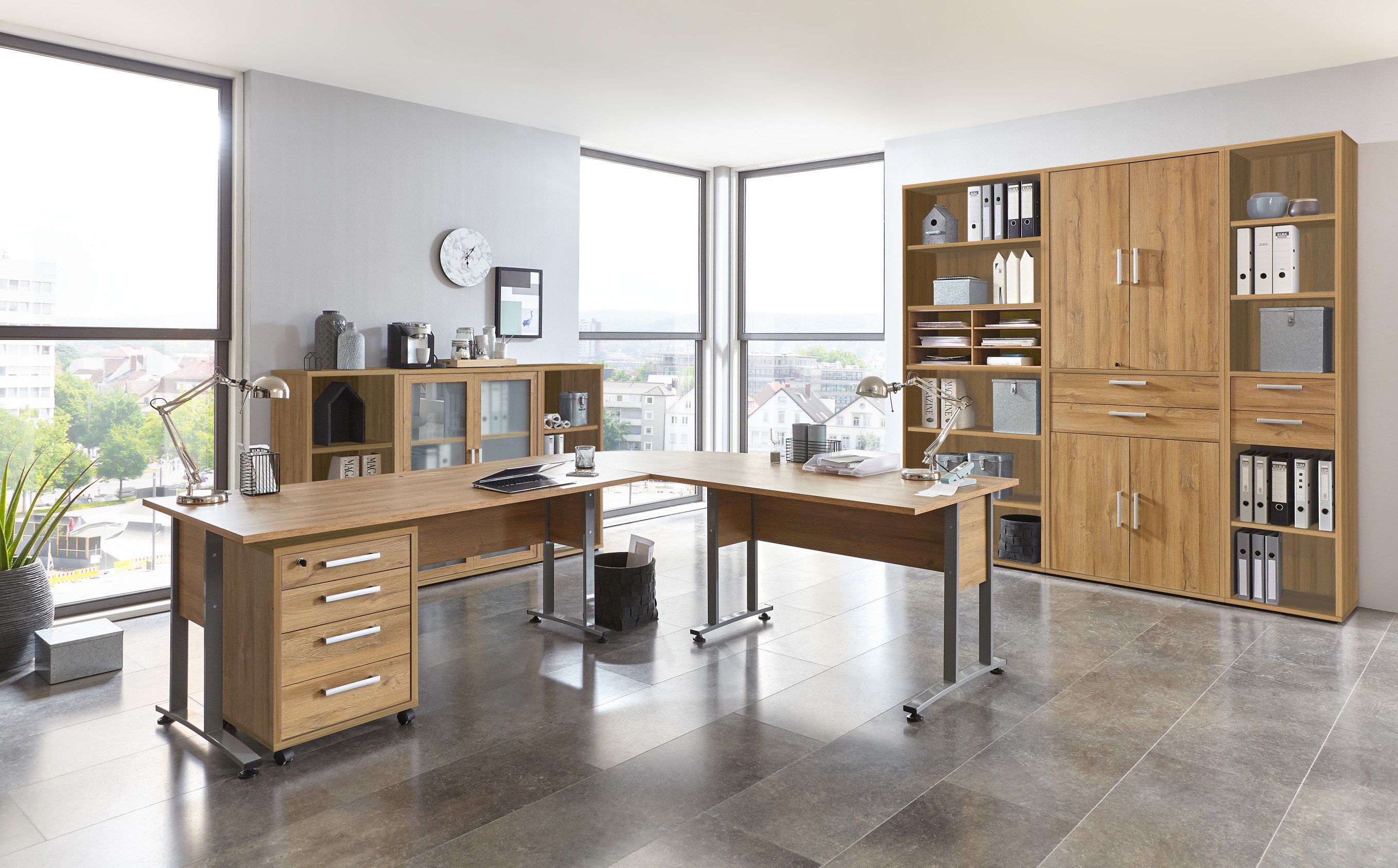 Caisson à tiroirs Gabi - chêne vieilli - Image 7