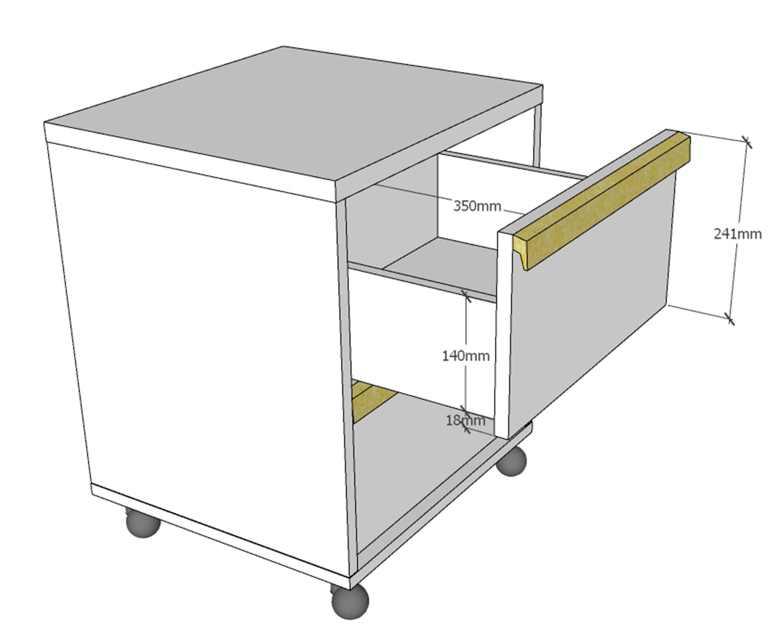 Caisson à tiroirs London - anthracite - Image 2