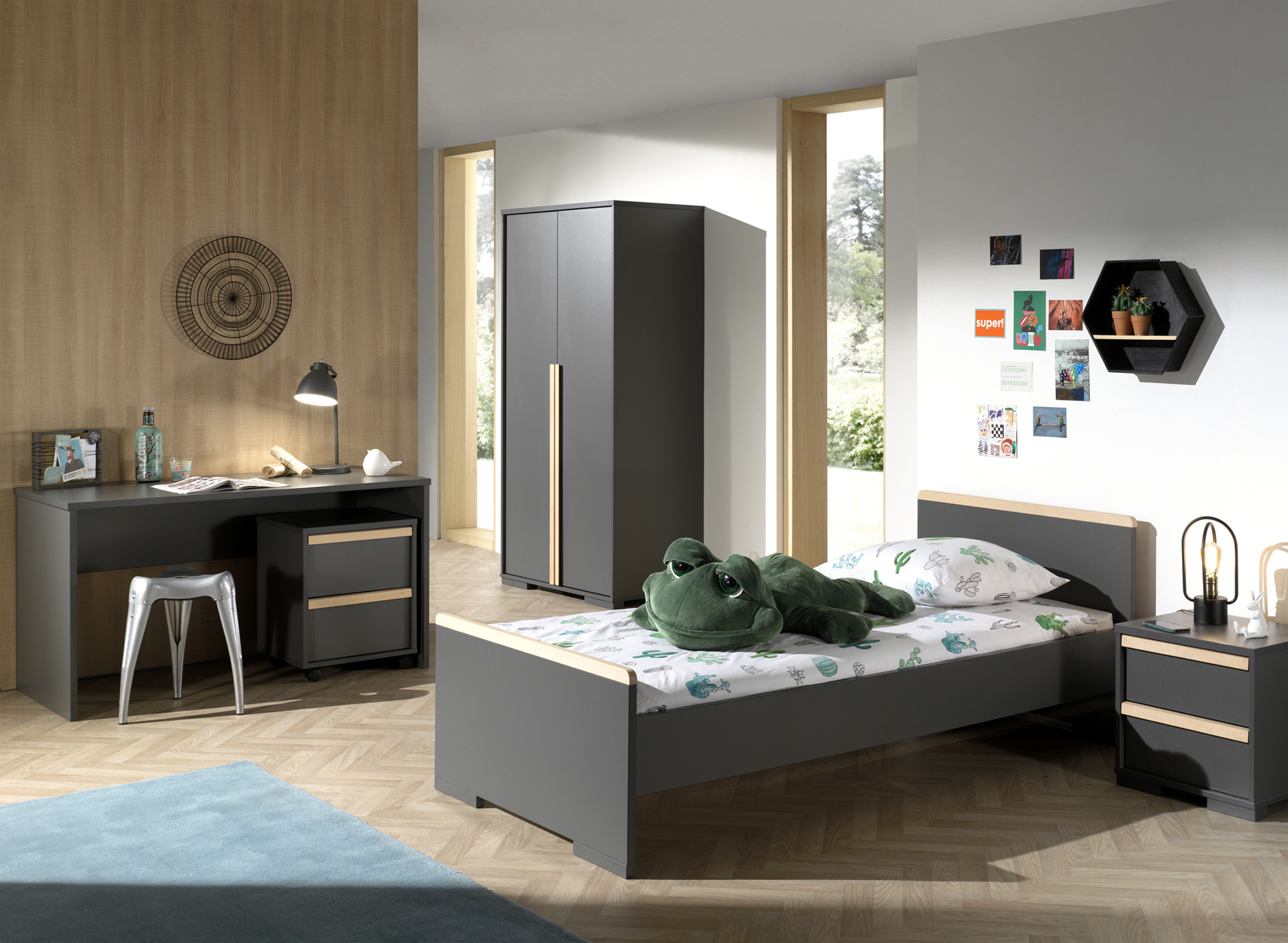 Caisson à tiroirs London - anthracite - Image 3