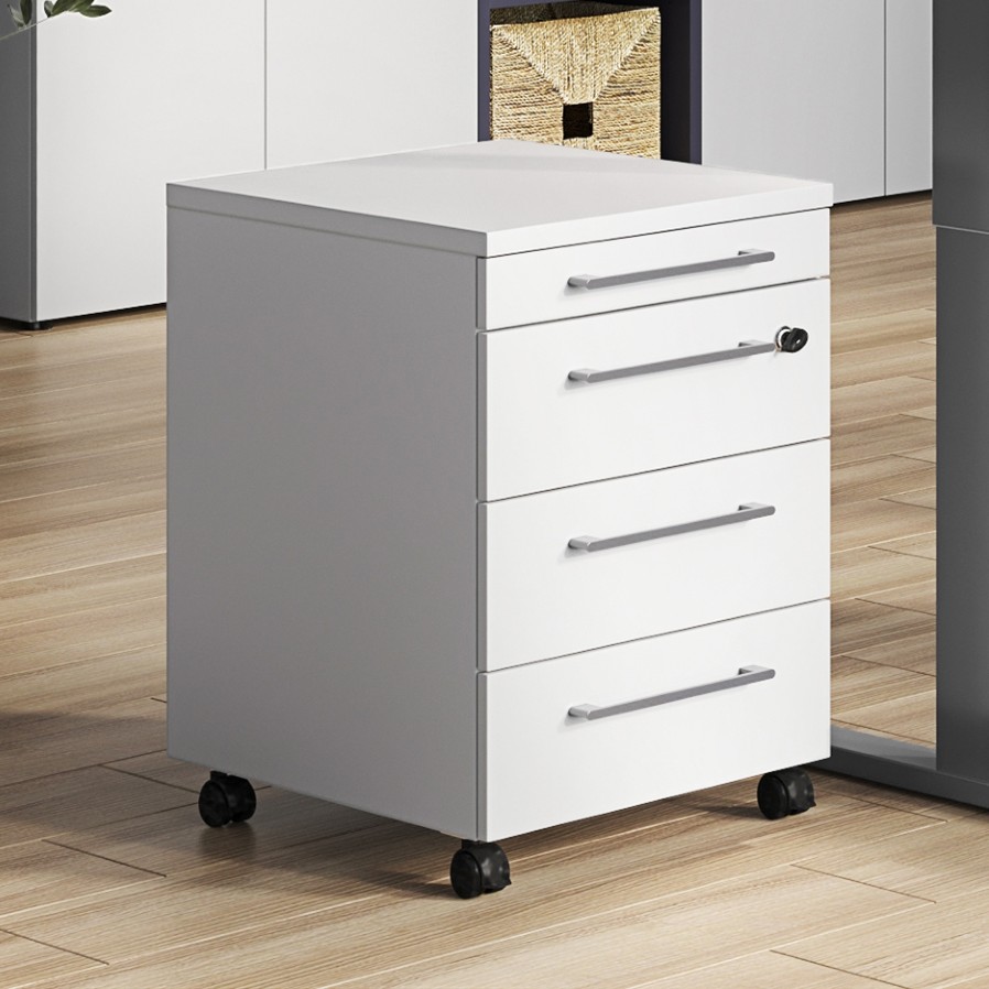 Caisson à tiroirs Osmond 4 tiroirs - gris clair