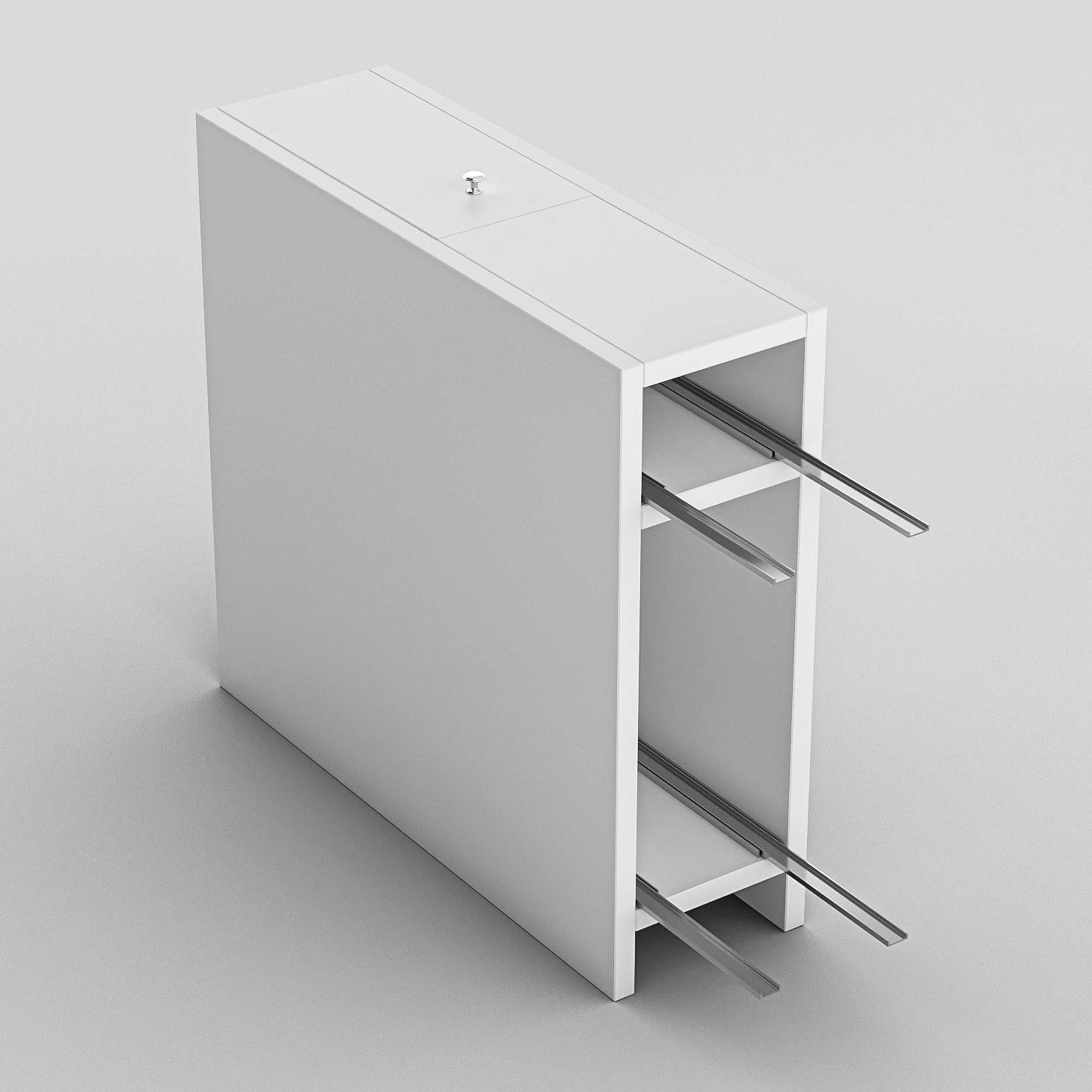 Calencia Meuble de salle de bain | 100 % MÉLAMINE | Blanc - Image 2