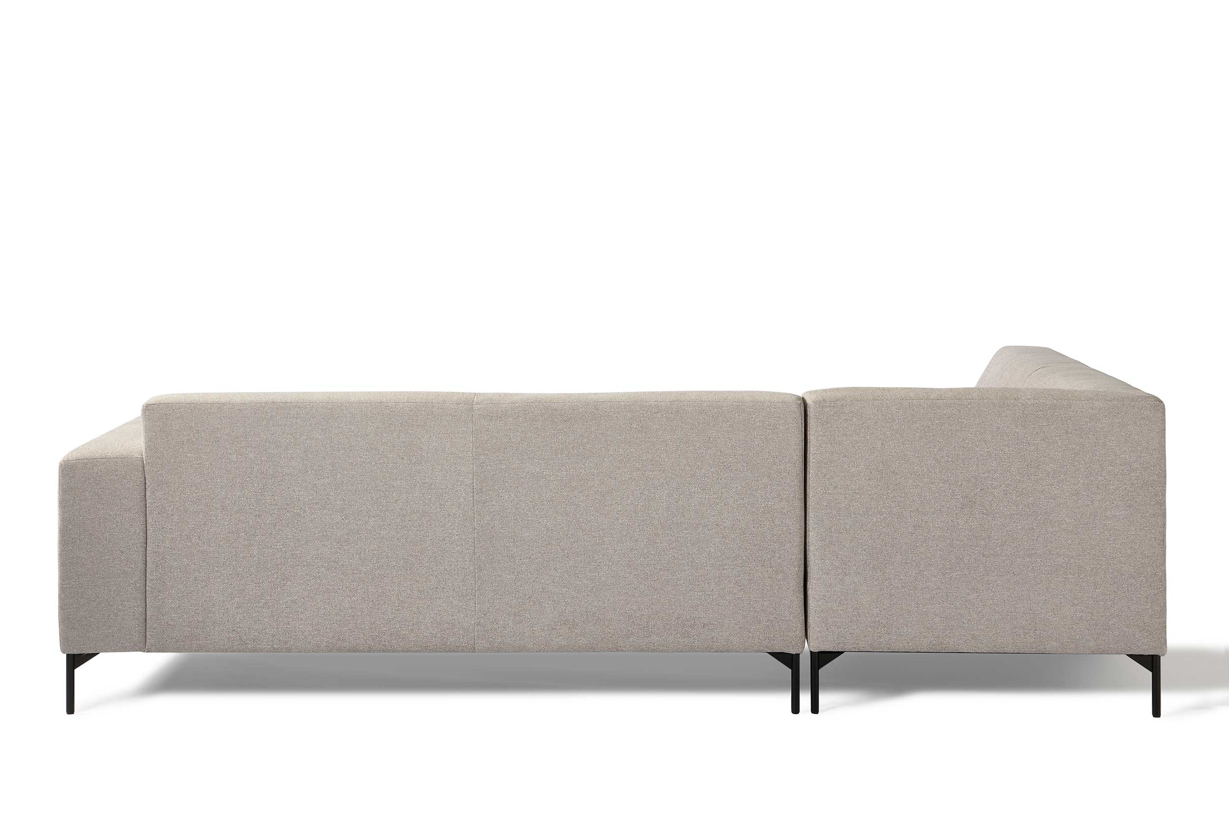 Canapé d'angle gauche - gris - Image 2