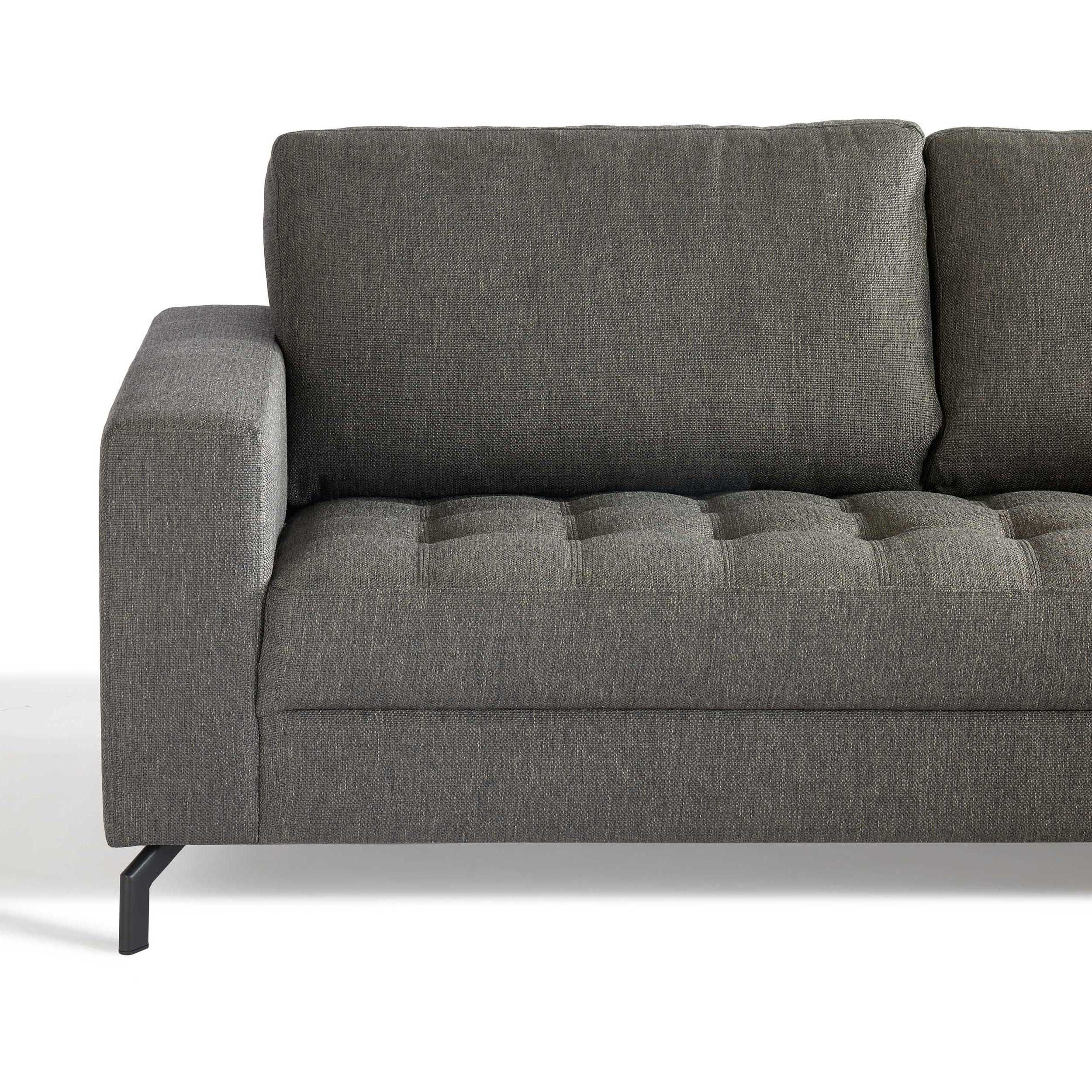 Canapé d'angle Manetto droit - anthracite - Image 4