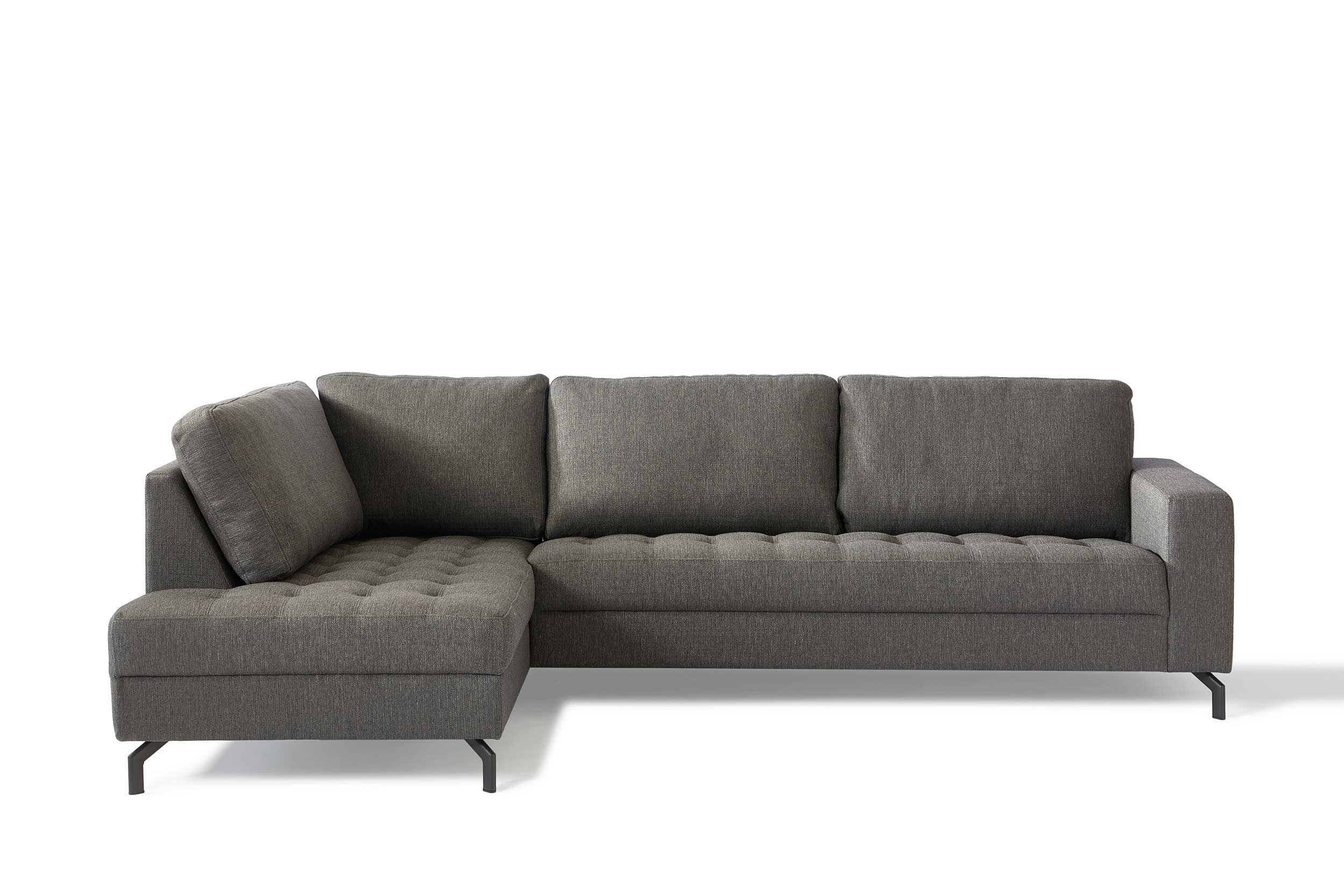 Canapé d'angle Manetto gauche - anthracite - Image 7