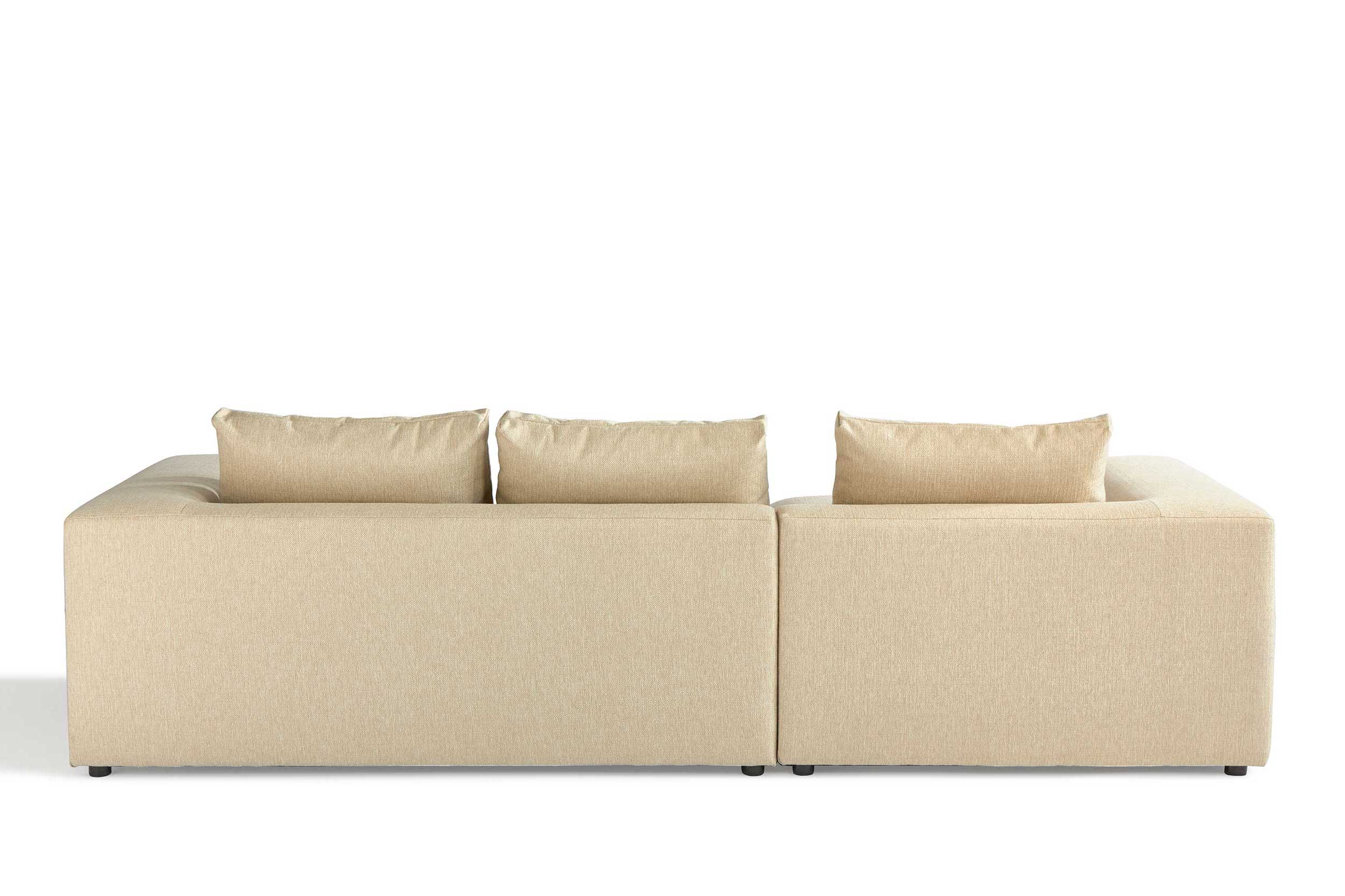 Canapé d'angle Videl gauche - beige - Image 2