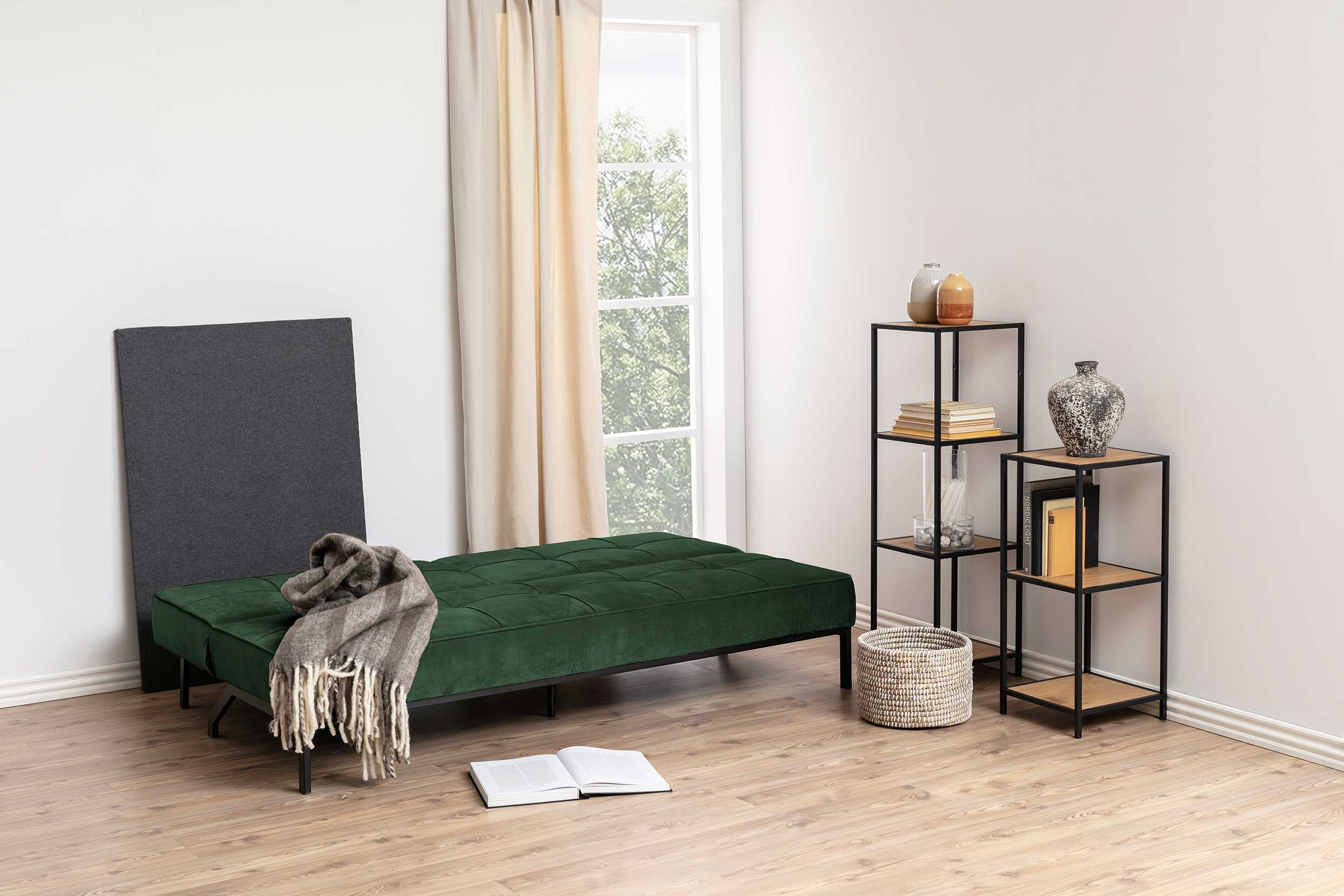 Canapé-lit Giovanni - vert forêt/noir - Image 11