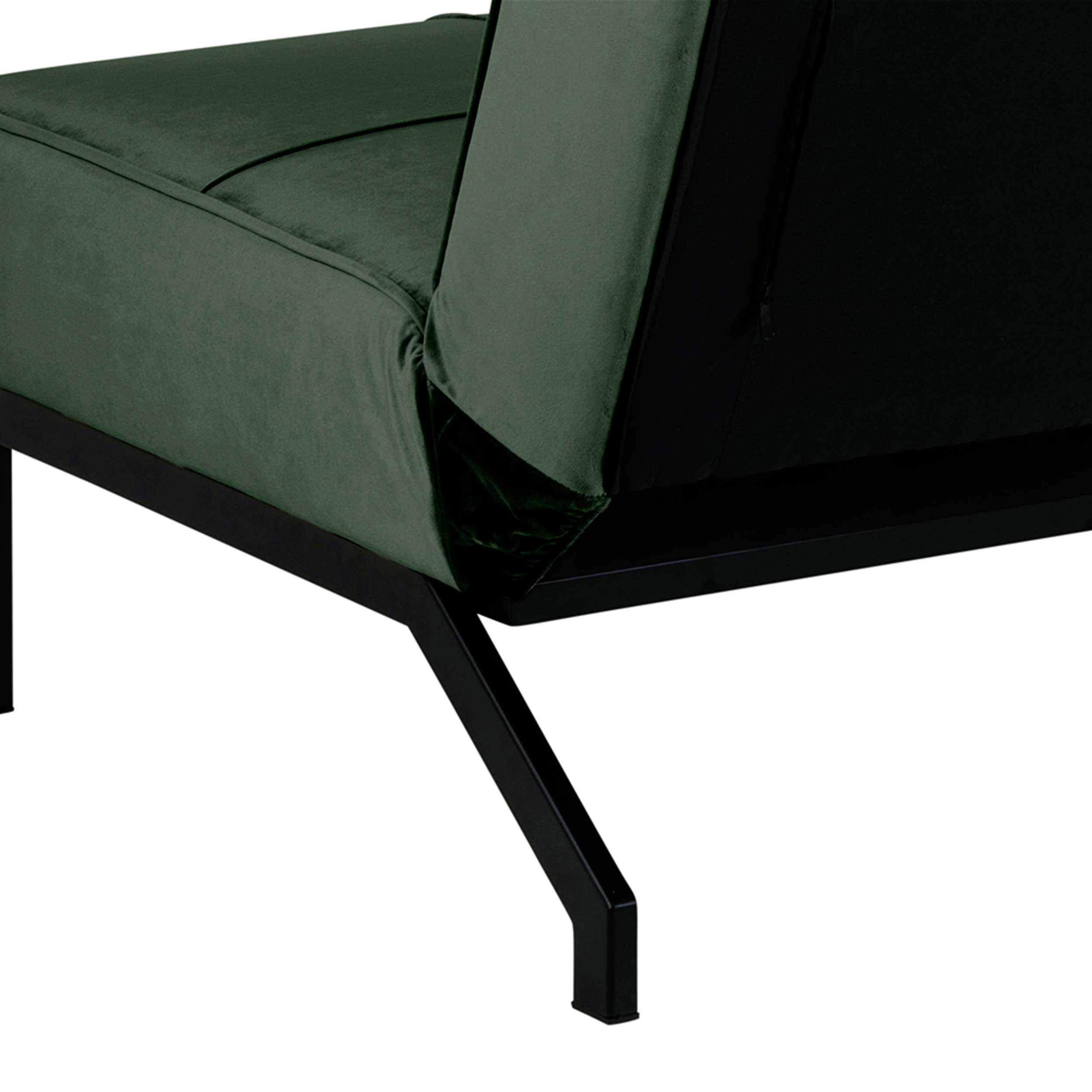 Canapé-lit Giovanni - vert forêt/noir - Image 3