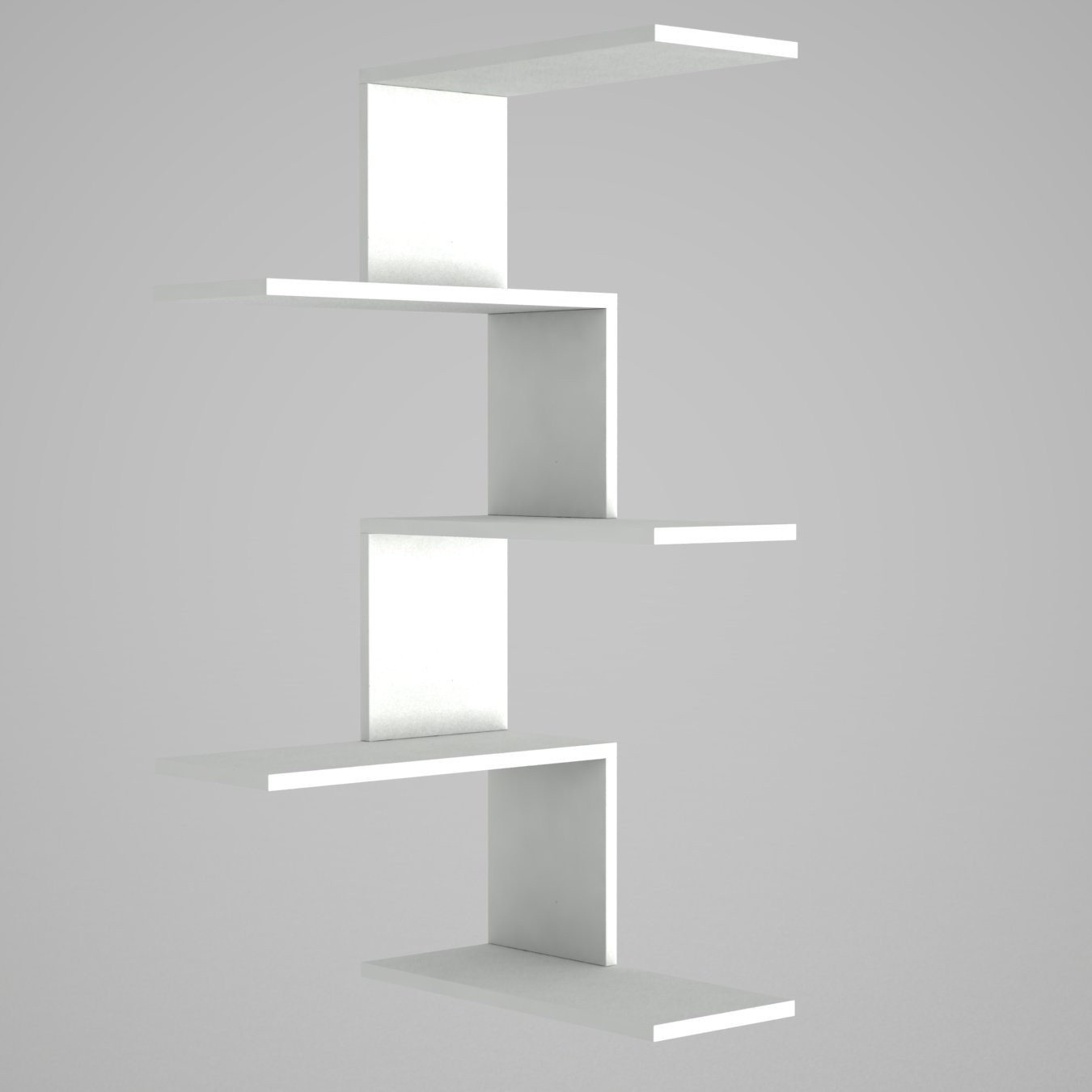 Caniko Étagère murale | 100 % MÉLAMINE | Blanc - Image 4