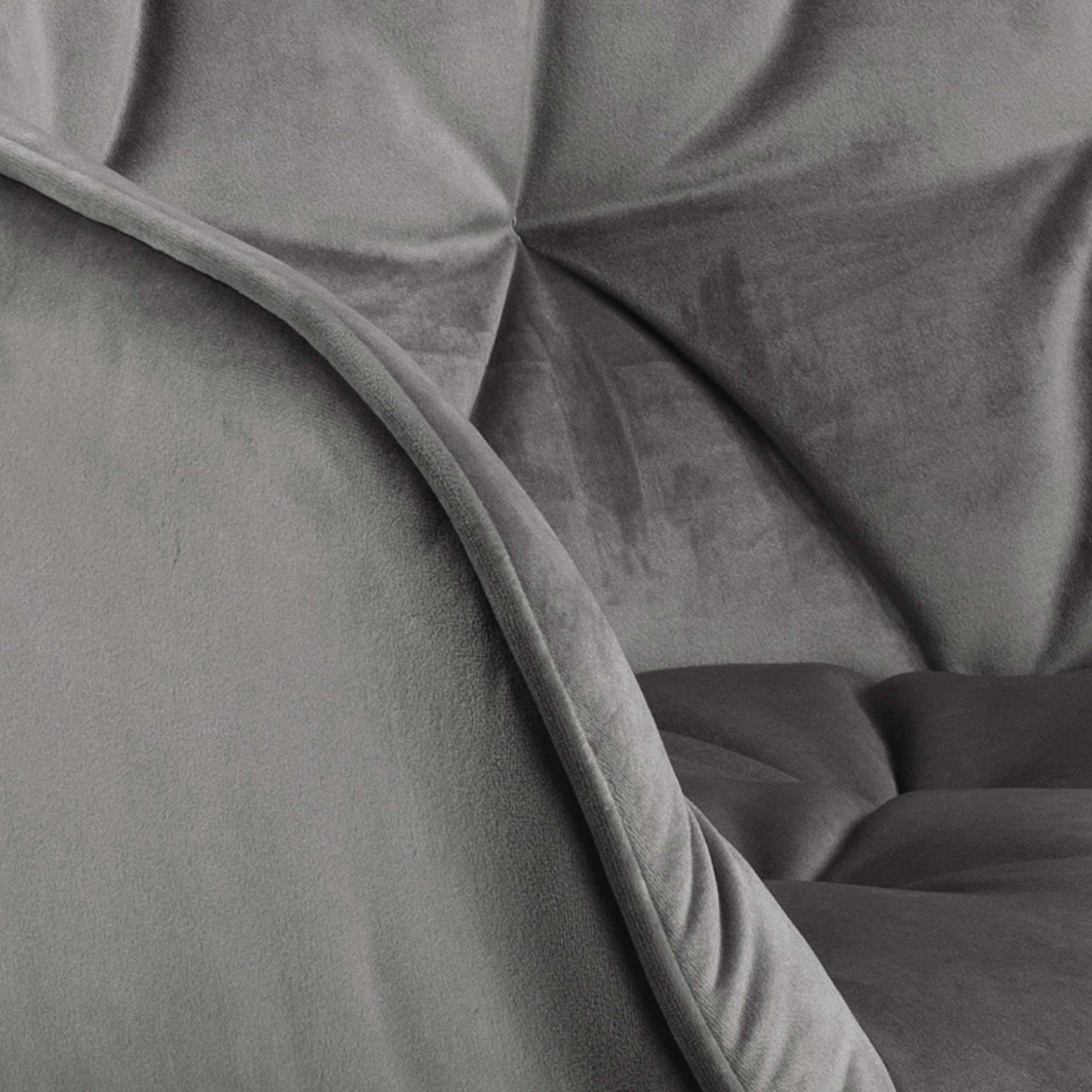 Chaise avec accoudoirs Lynn - gris foncé/noir - Image 3
