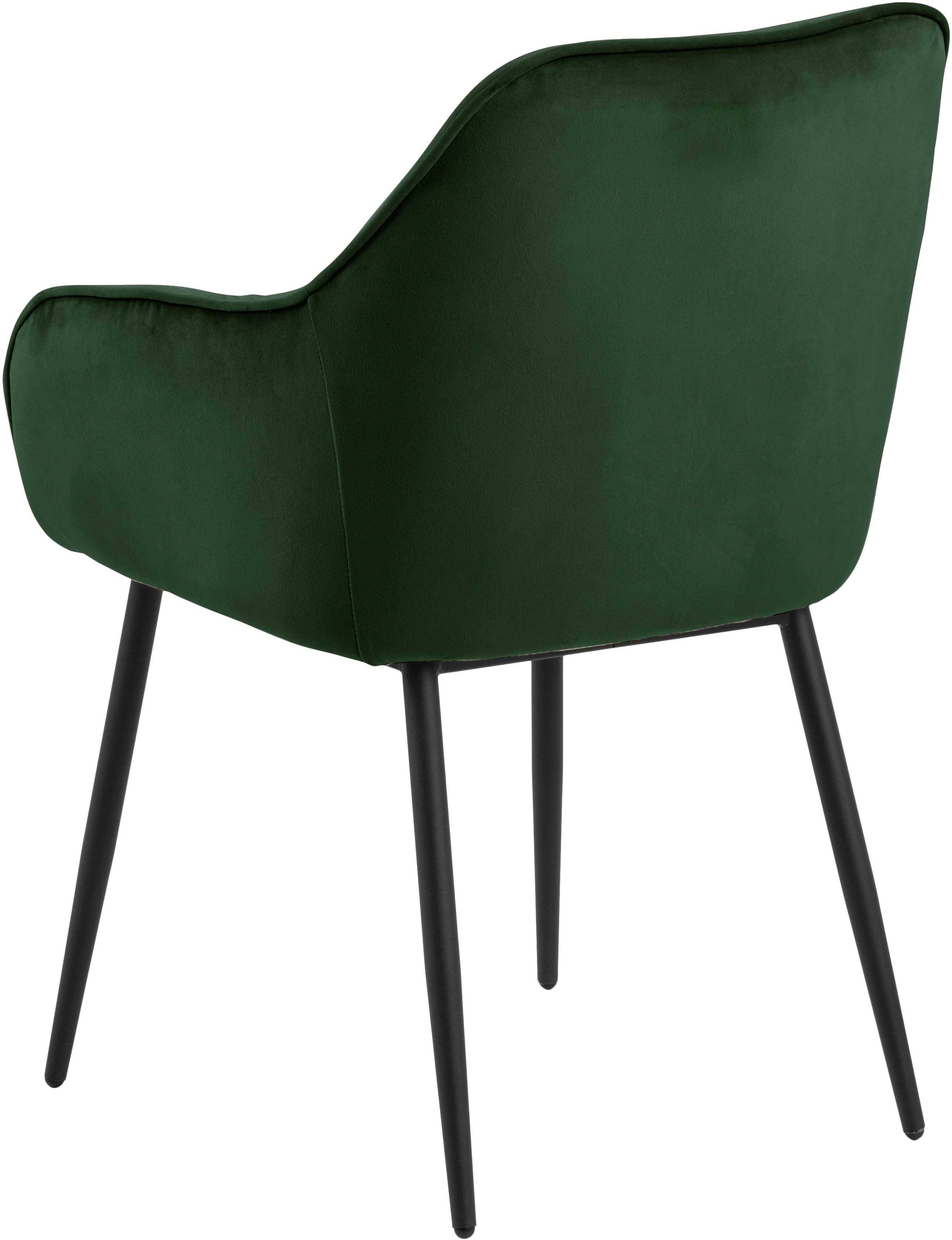 Chaise avec accoudoirs Lynn - vert forêt/noir - Image 9