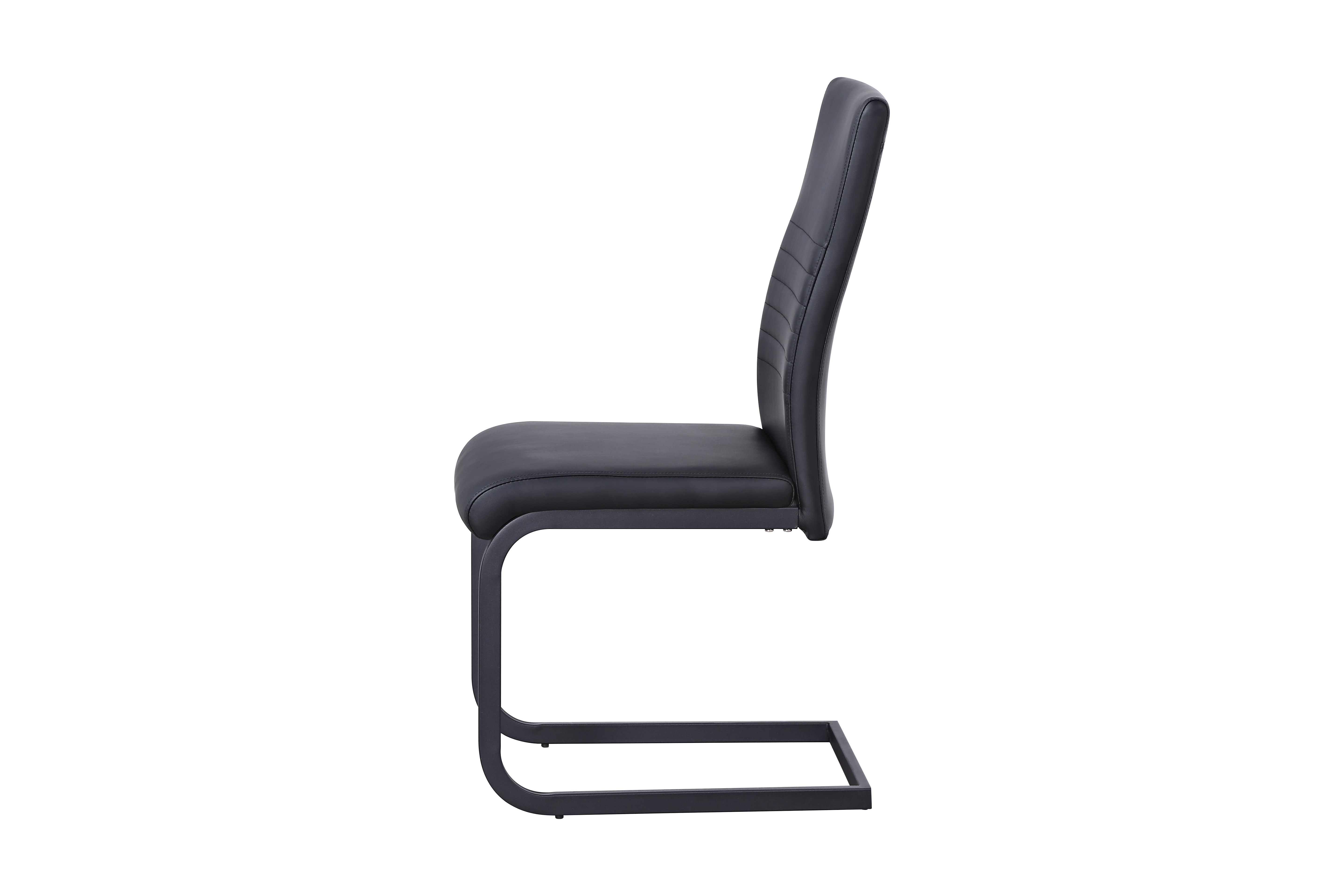Chaise cantilever Michiel - noir - Image 2