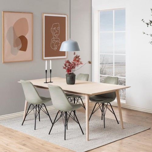 Chaise coquille Iram en velours - sable - Image 2