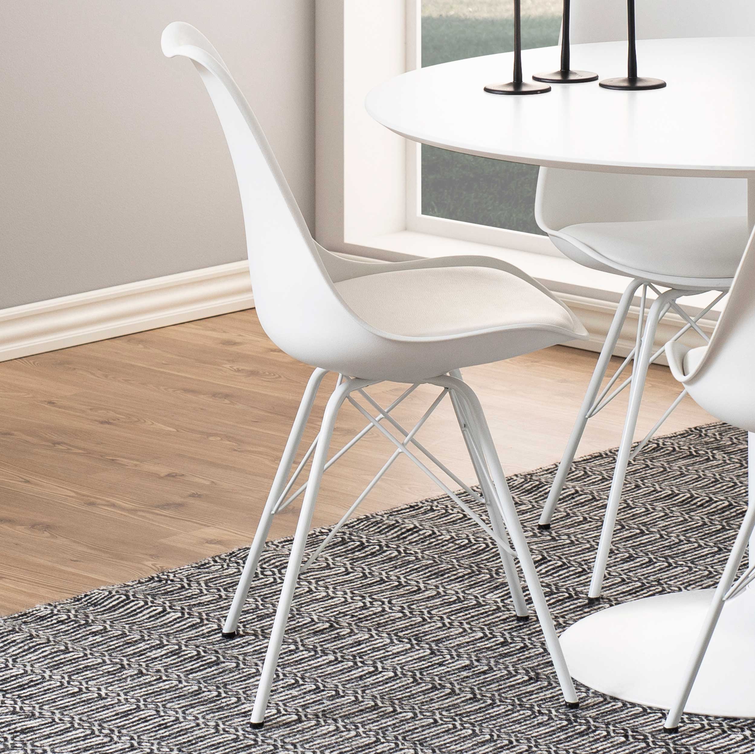 Chaise coquilles Irma - blanc