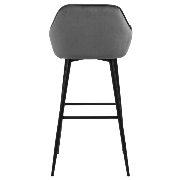 Chaise de bar Bridget - gris/noir - Image 5