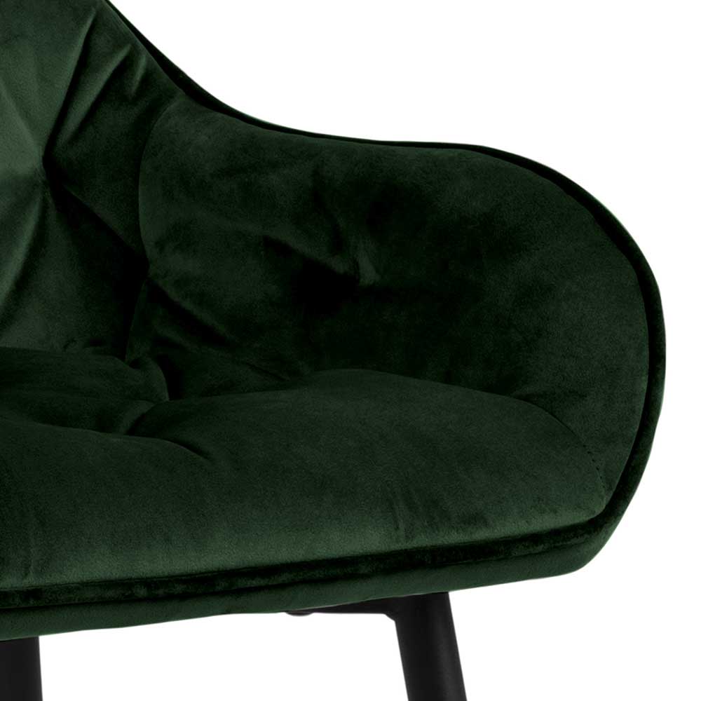Chaise de bar Bridget - vert/noir - Image 4