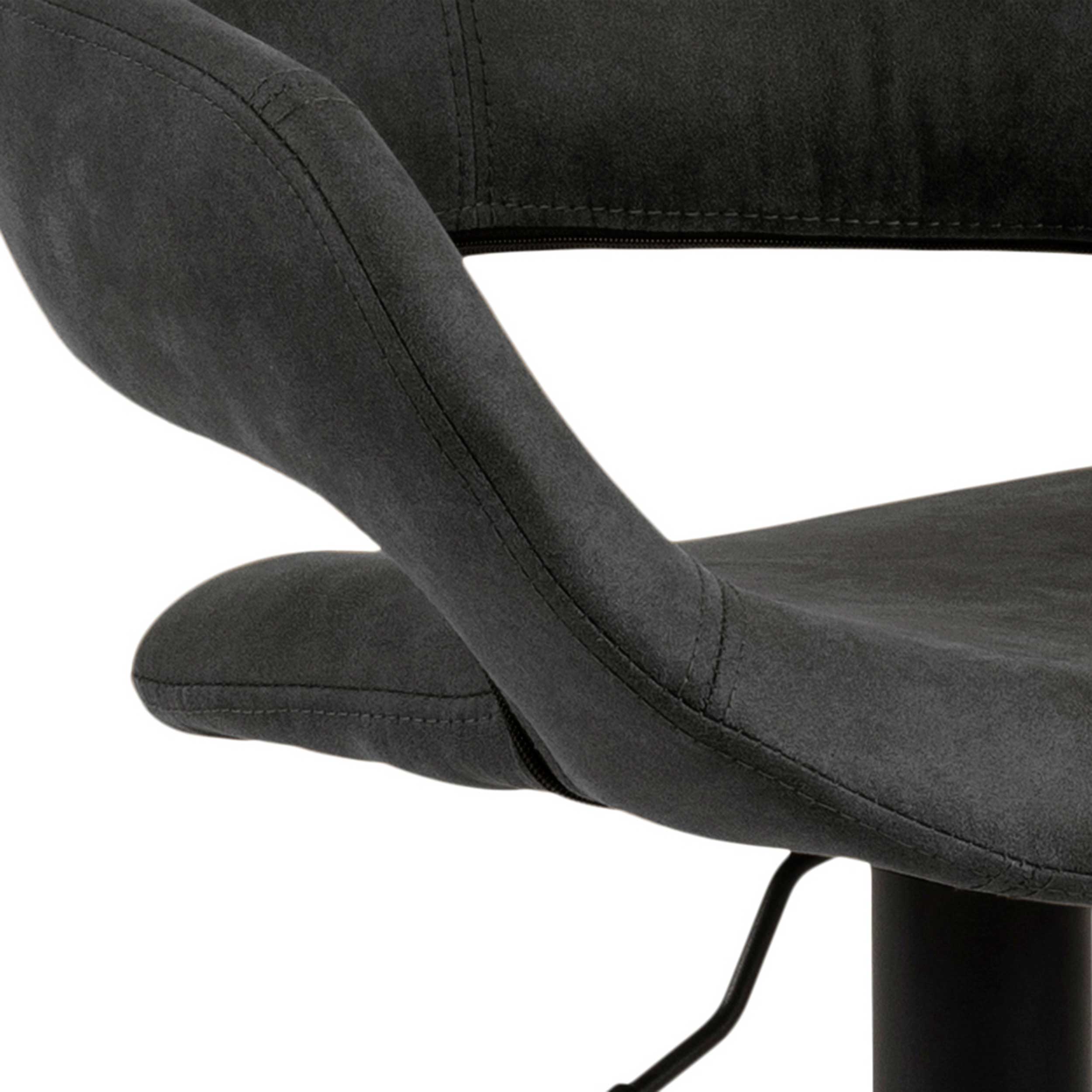 Chaise de bar Dusty - anthracite/noir - Image 6