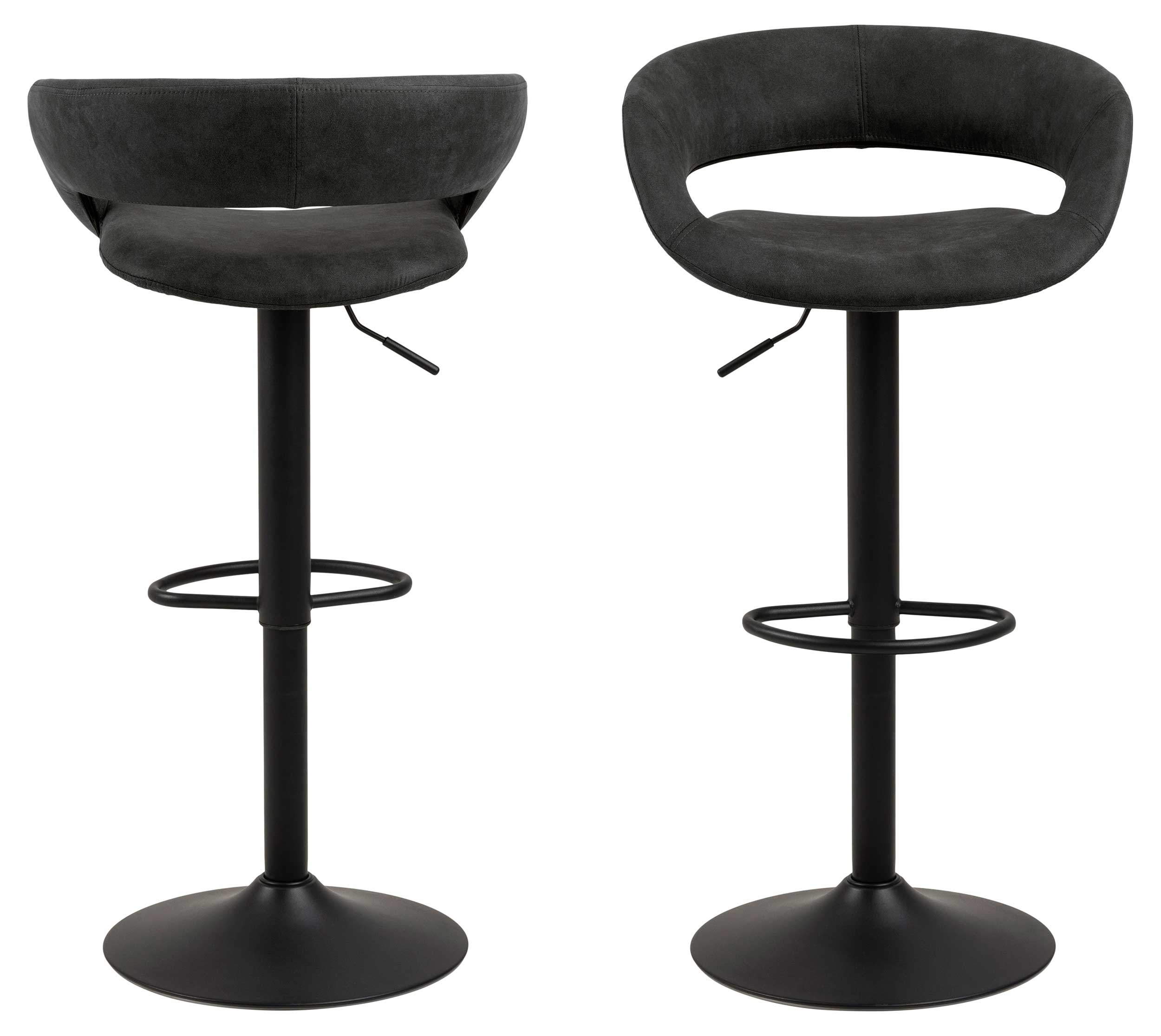 Chaise de bar Dusty - anthracite/noir - Image 9