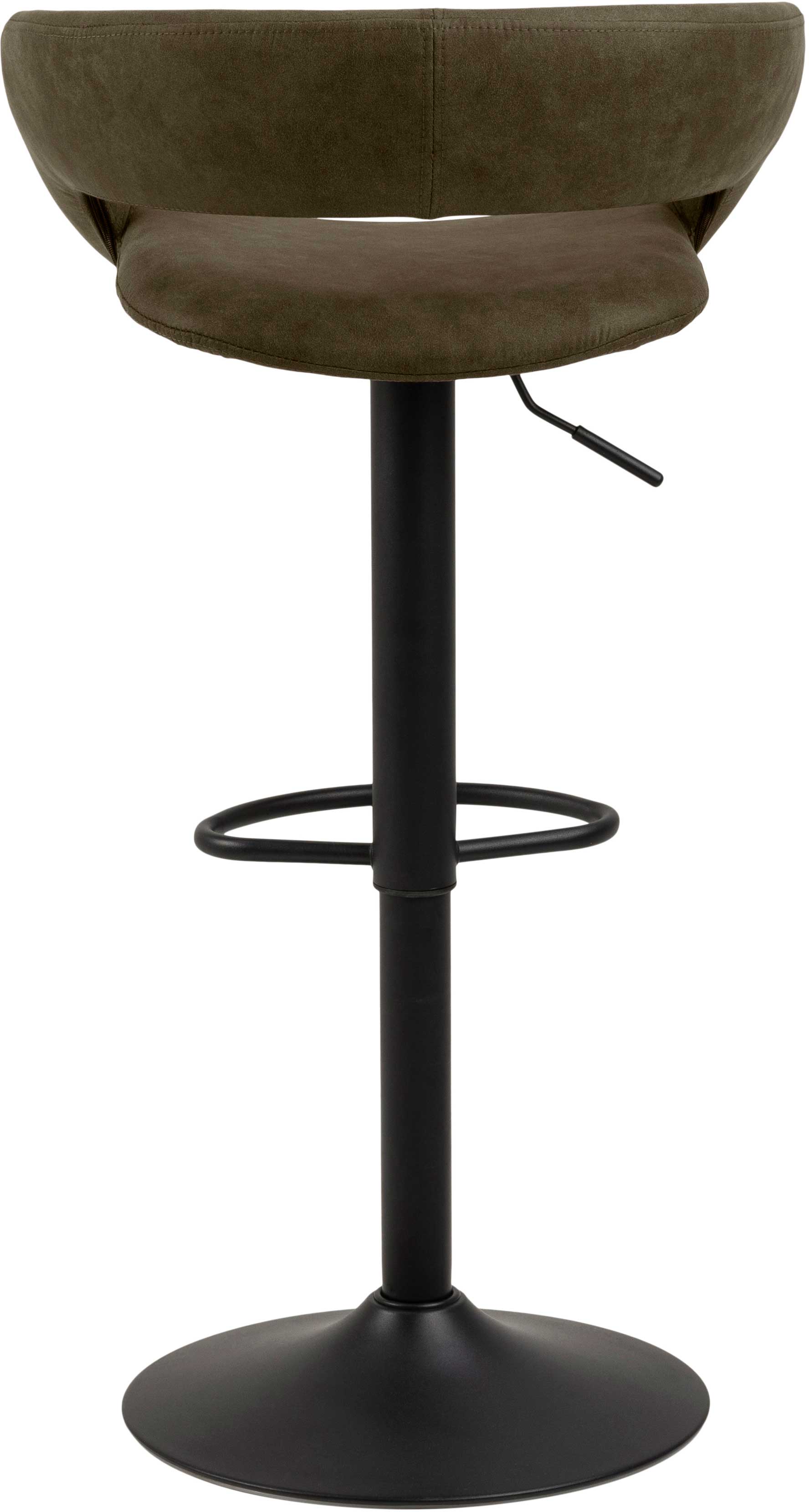 Chaise de bar Dusty - vert olive/noir - Image 9