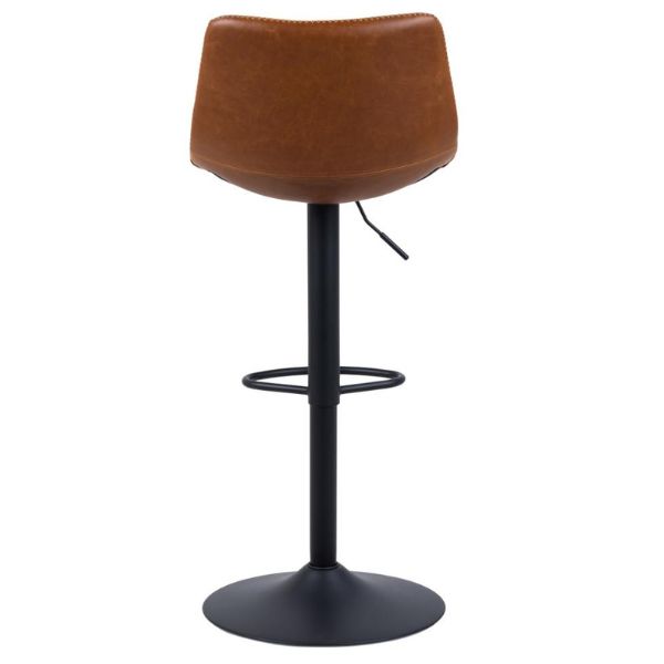 Chaise de bar Origi - réglable - similicuir cognac - Image 9