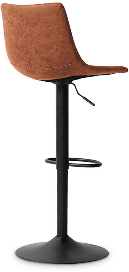 Chaise de bar réglable Fontana - cognac - Image 2