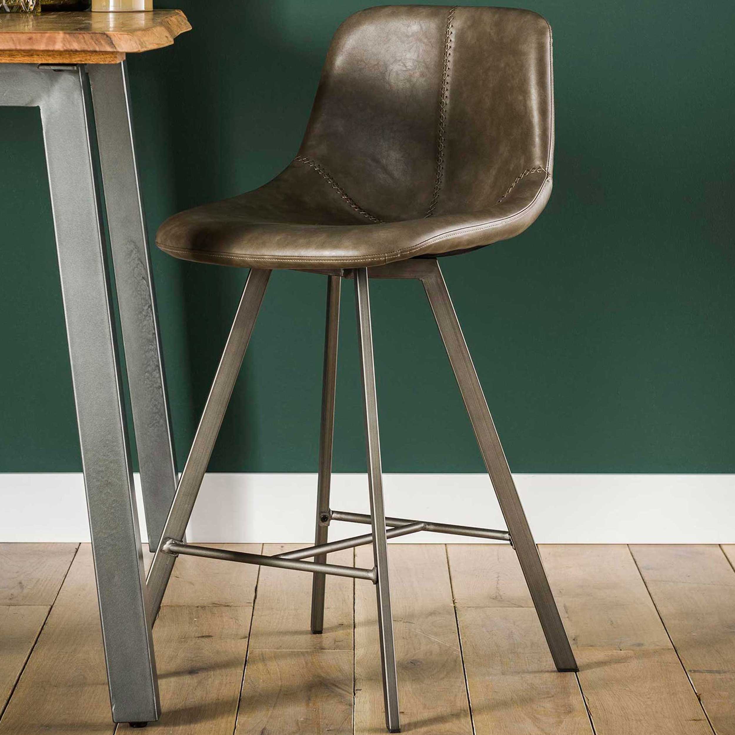 Chaise de bar Zigi - taupe