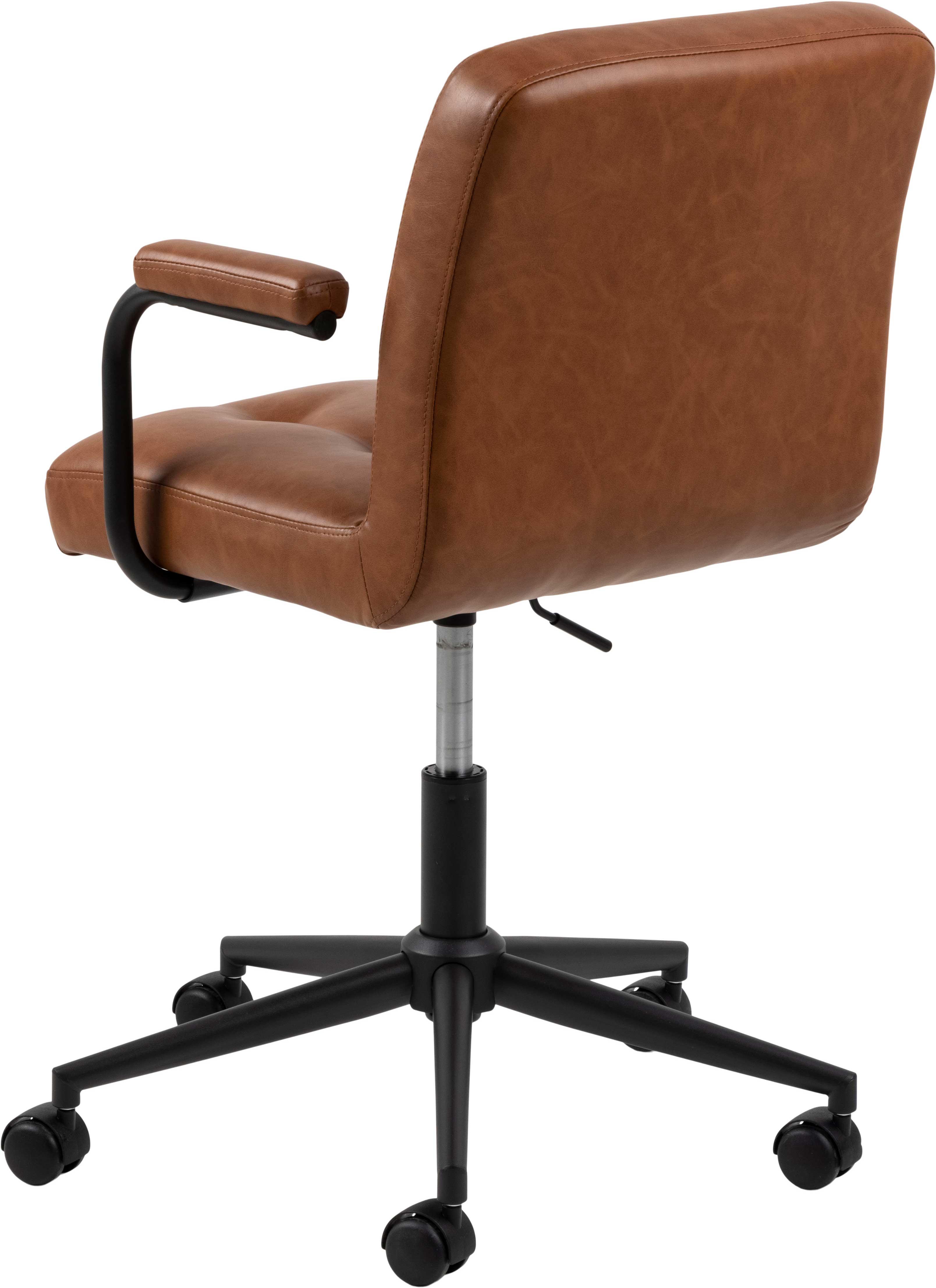 Chaise de bureau Cosmo avec roulettes - brun/noir - Image 11