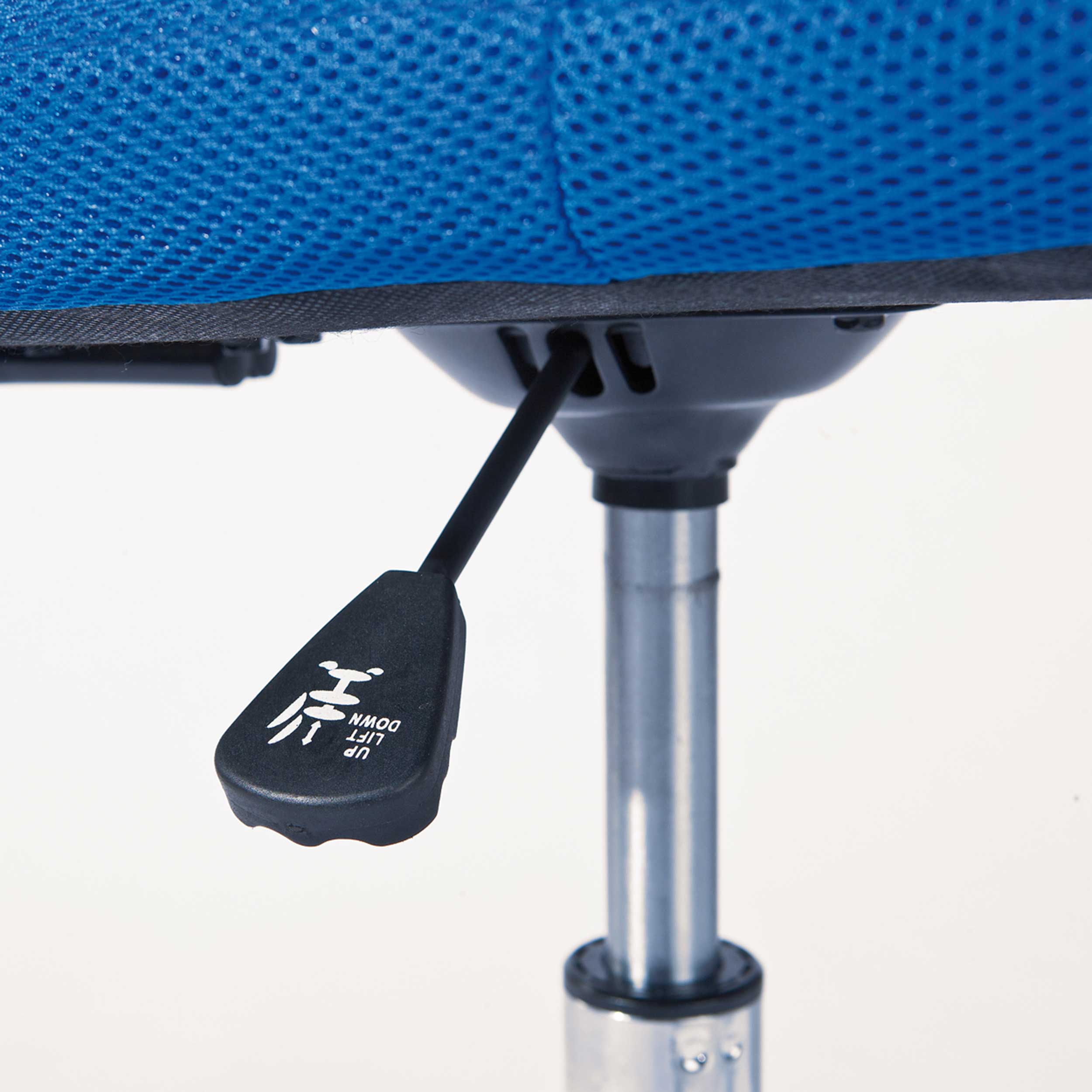 Chaise de bureau Eva sans accoudoir - bleu foncé - Image 2