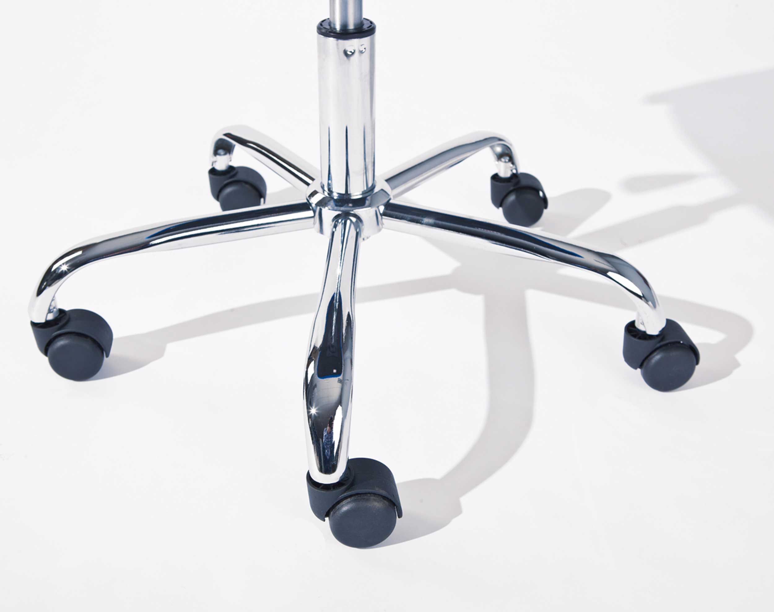 Chaise de bureau Eva sans accoudoir - bleu foncé - Image 4