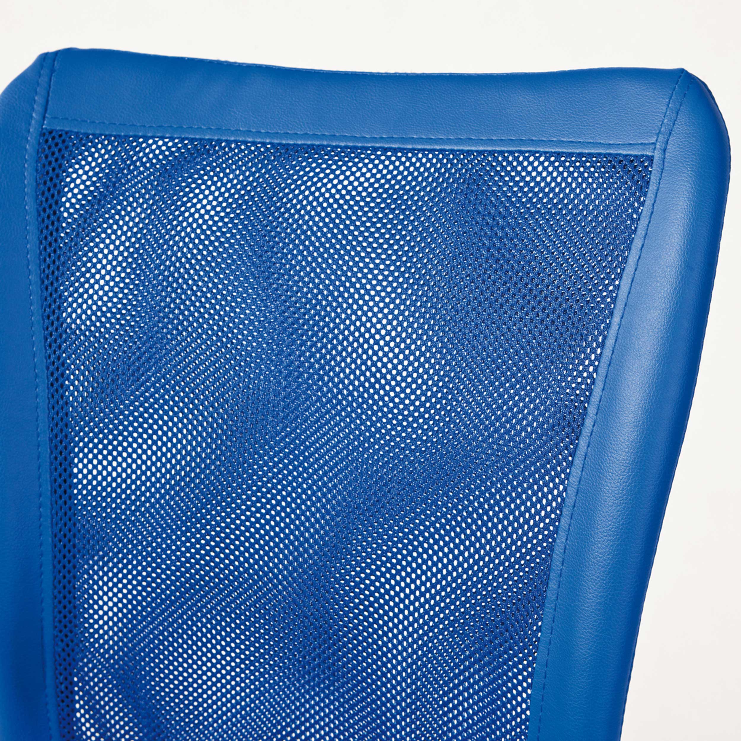 Chaise de bureau Eva sans accoudoir - bleu foncé - Image 5