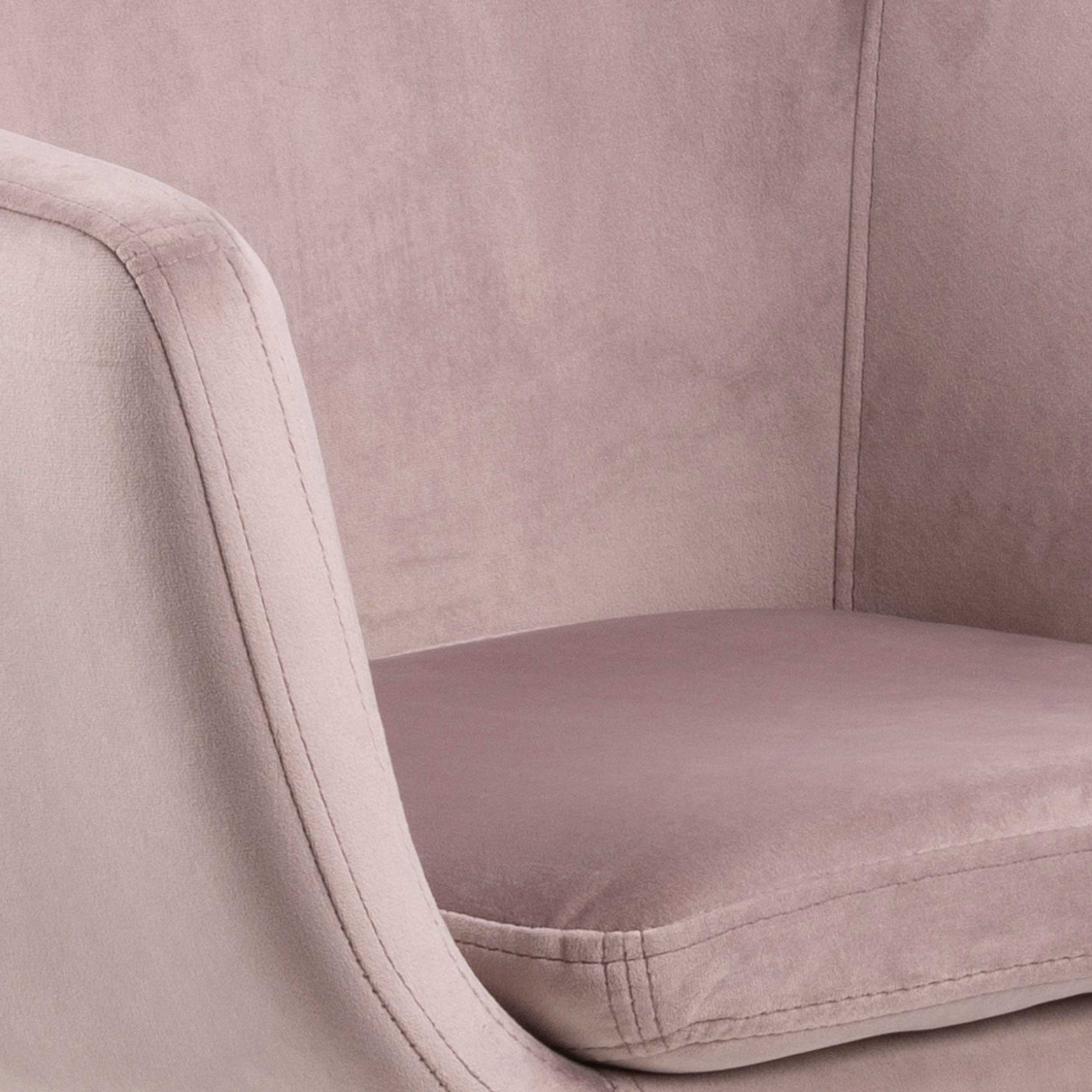 Chaise de bureau Noria - rose clair - Image 8