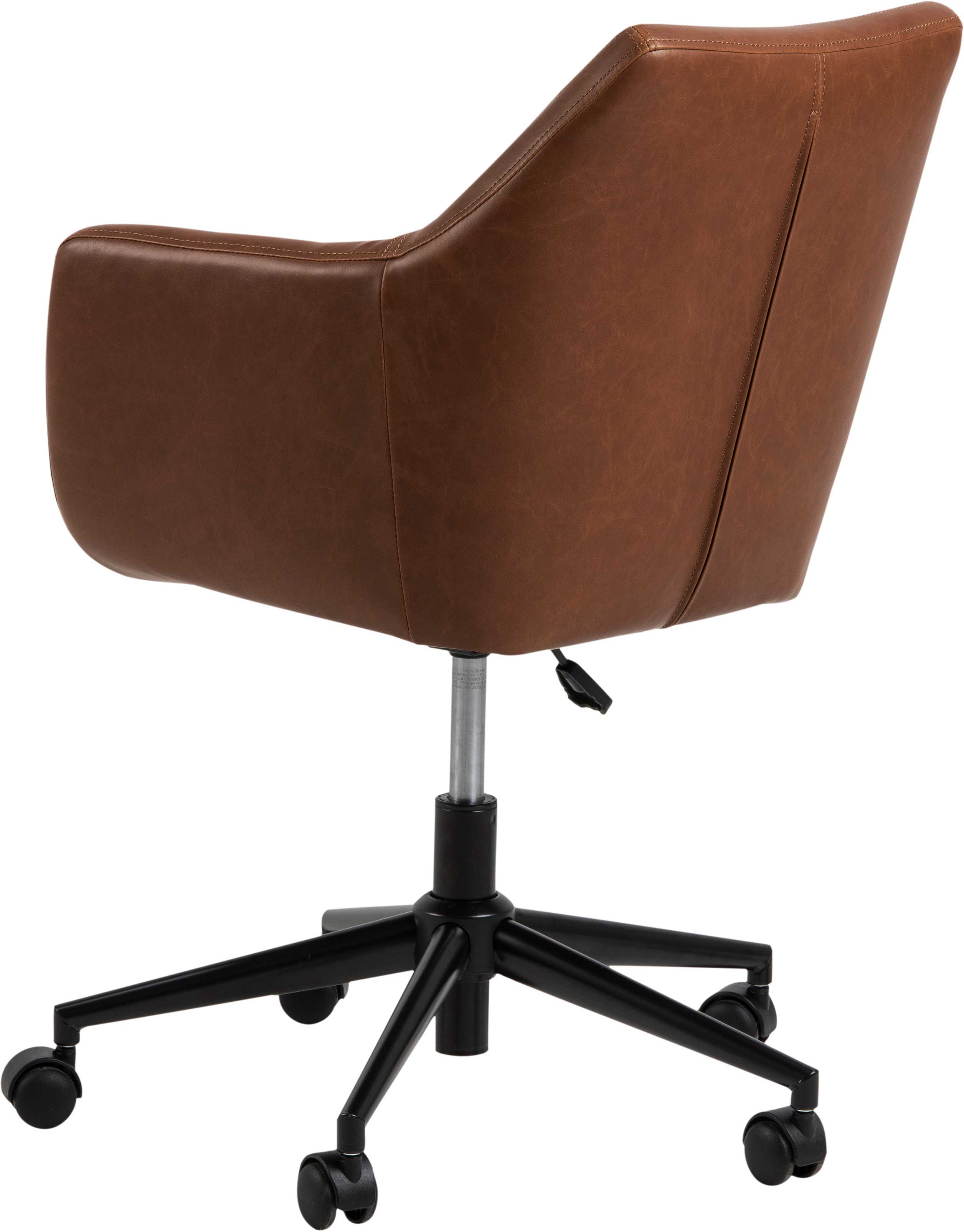 Chaise de bureau Novan similicuir - brun - Image 11