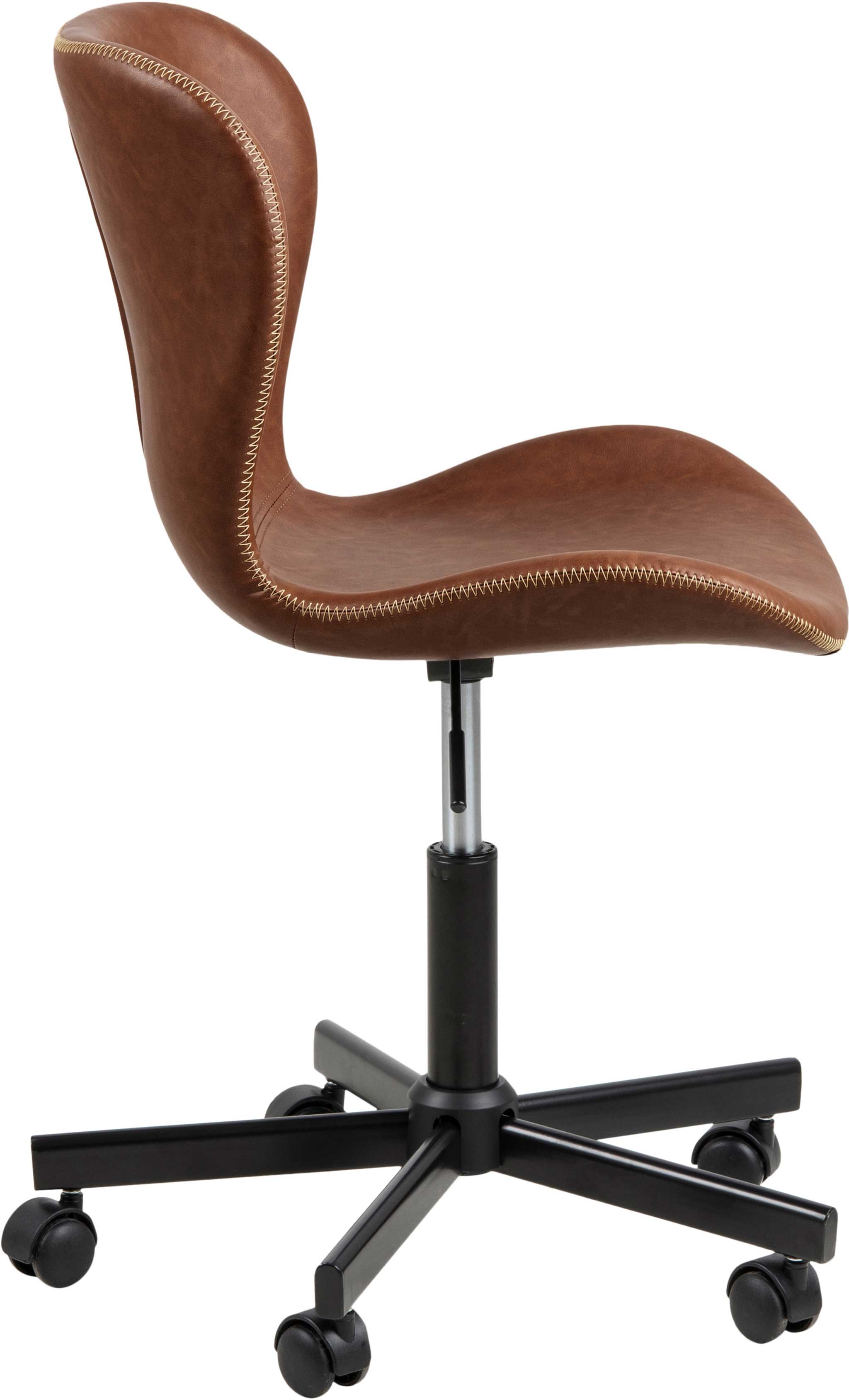 Chaise de bureau Tilda - cognac/noir - Image 11