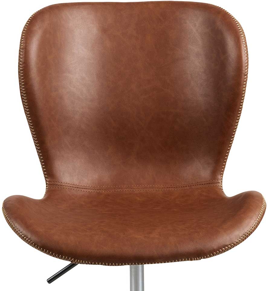 Chaise de bureau Tilda - cognac/noir - Image 6