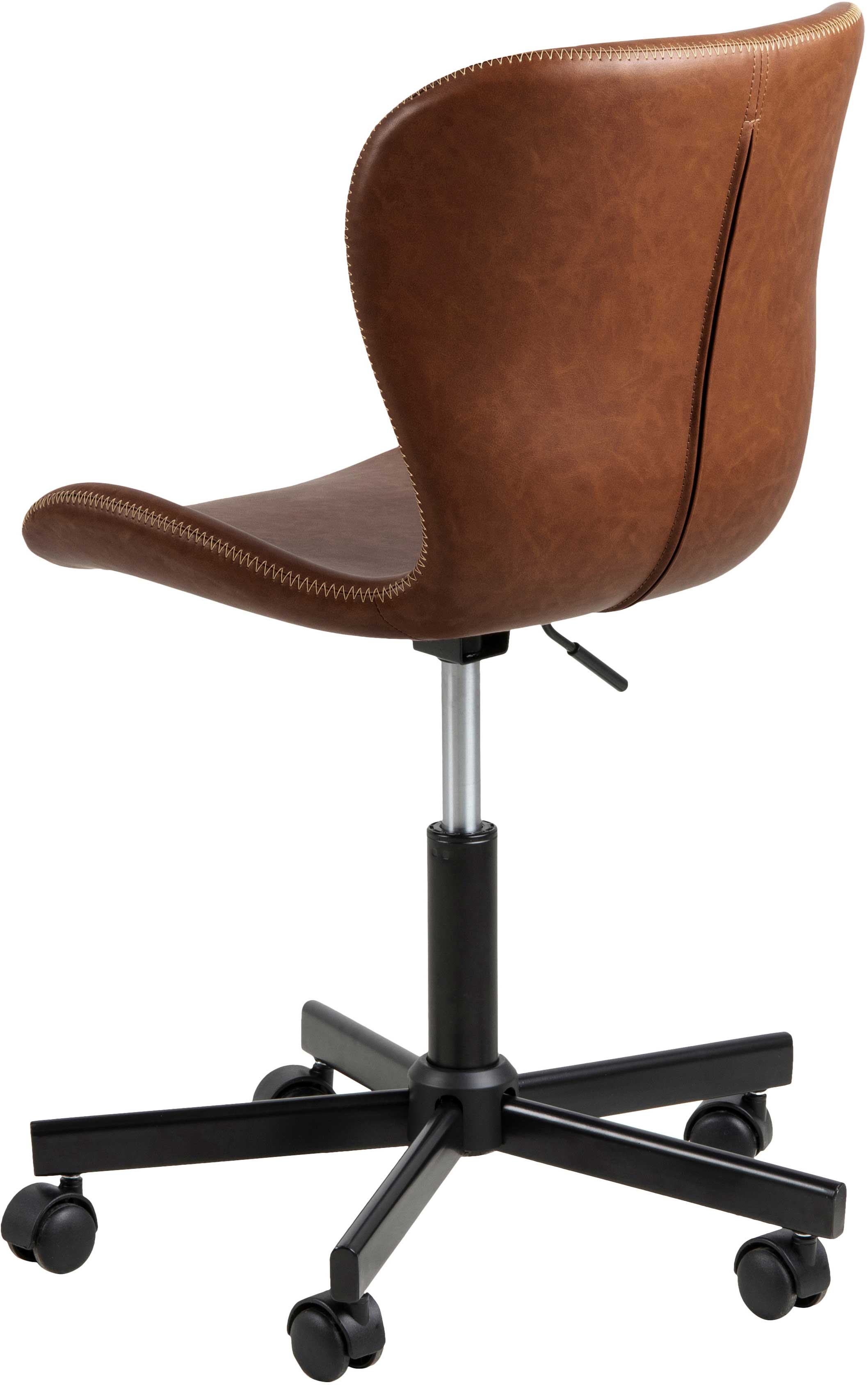 Chaise de bureau Tilda - cognac/noir - Image 8