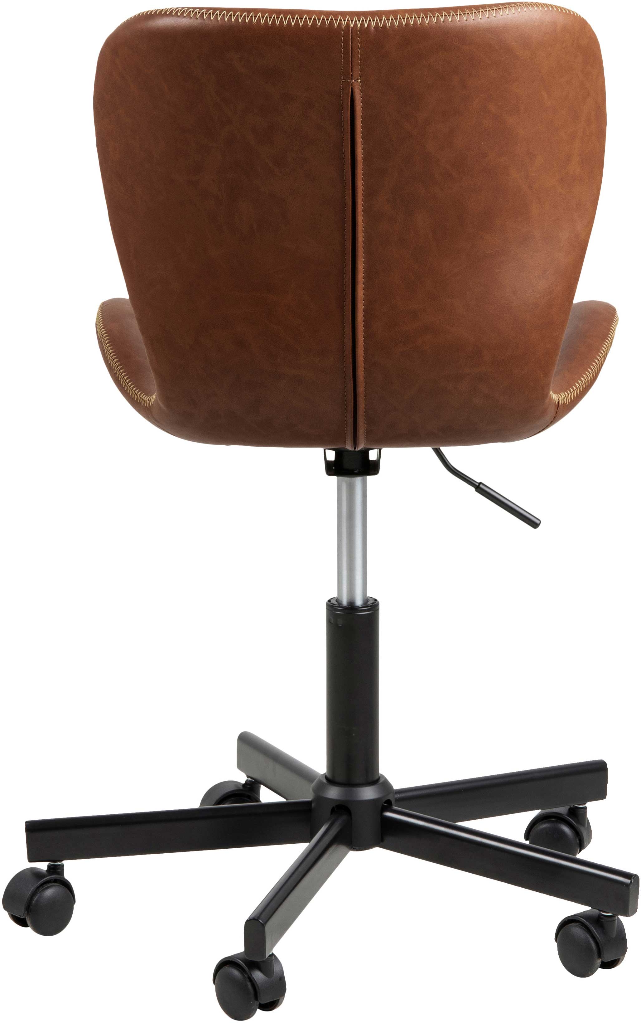 Chaise de bureau Tilda - cognac/noir - Image 9