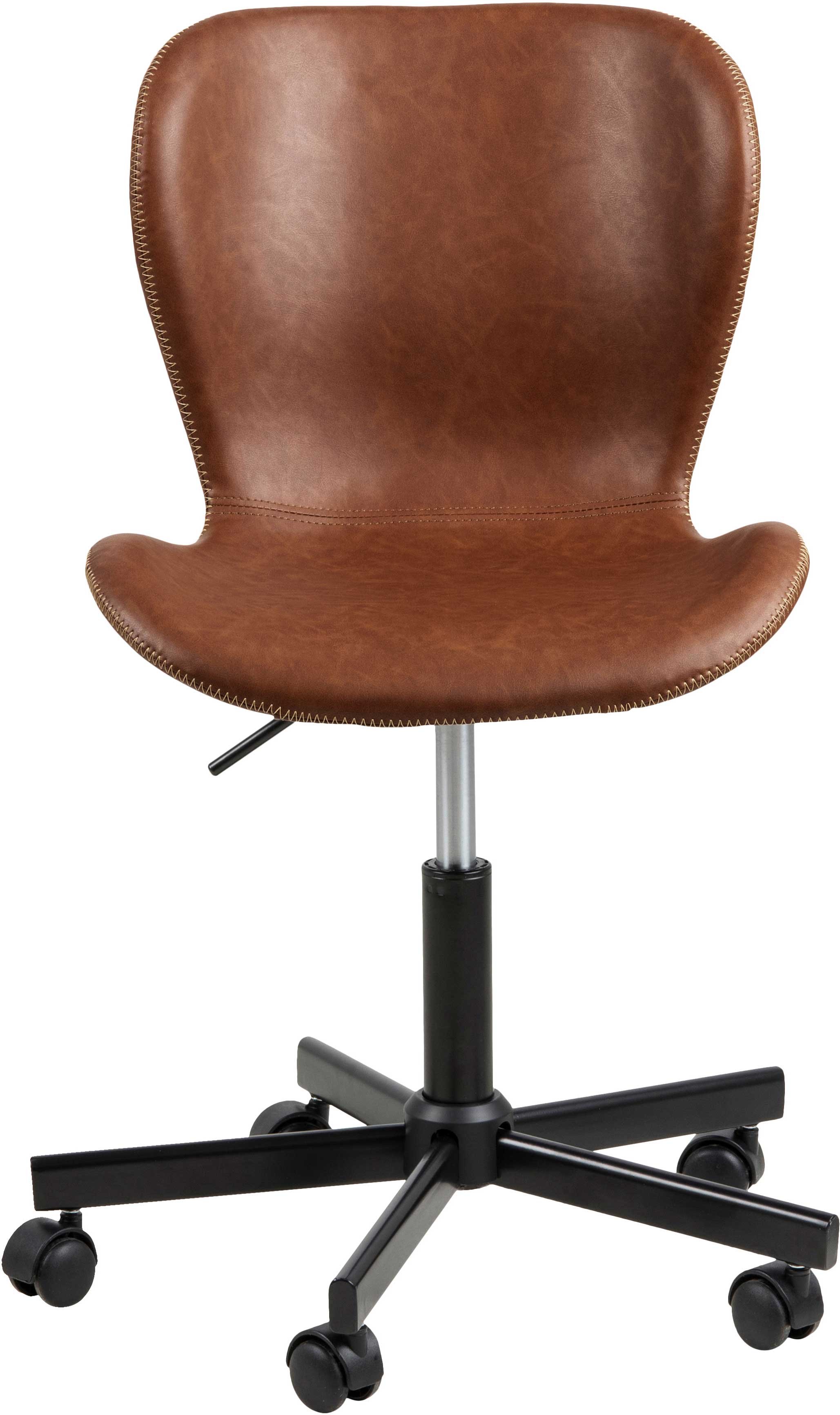 Chaise de bureau Tilda - cognac/noir - Image 10