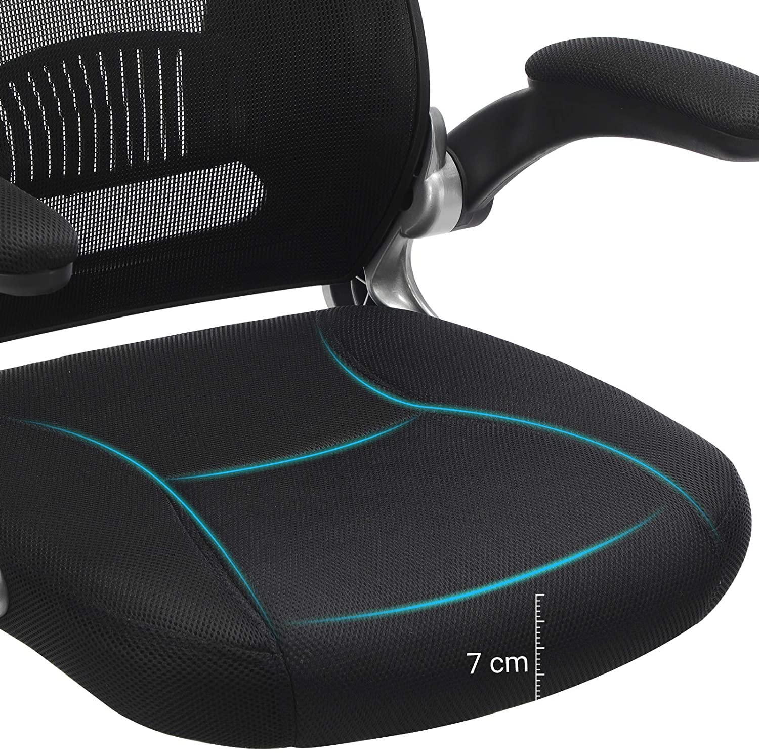 Chaise de bureau Xavi - noir - Image 2