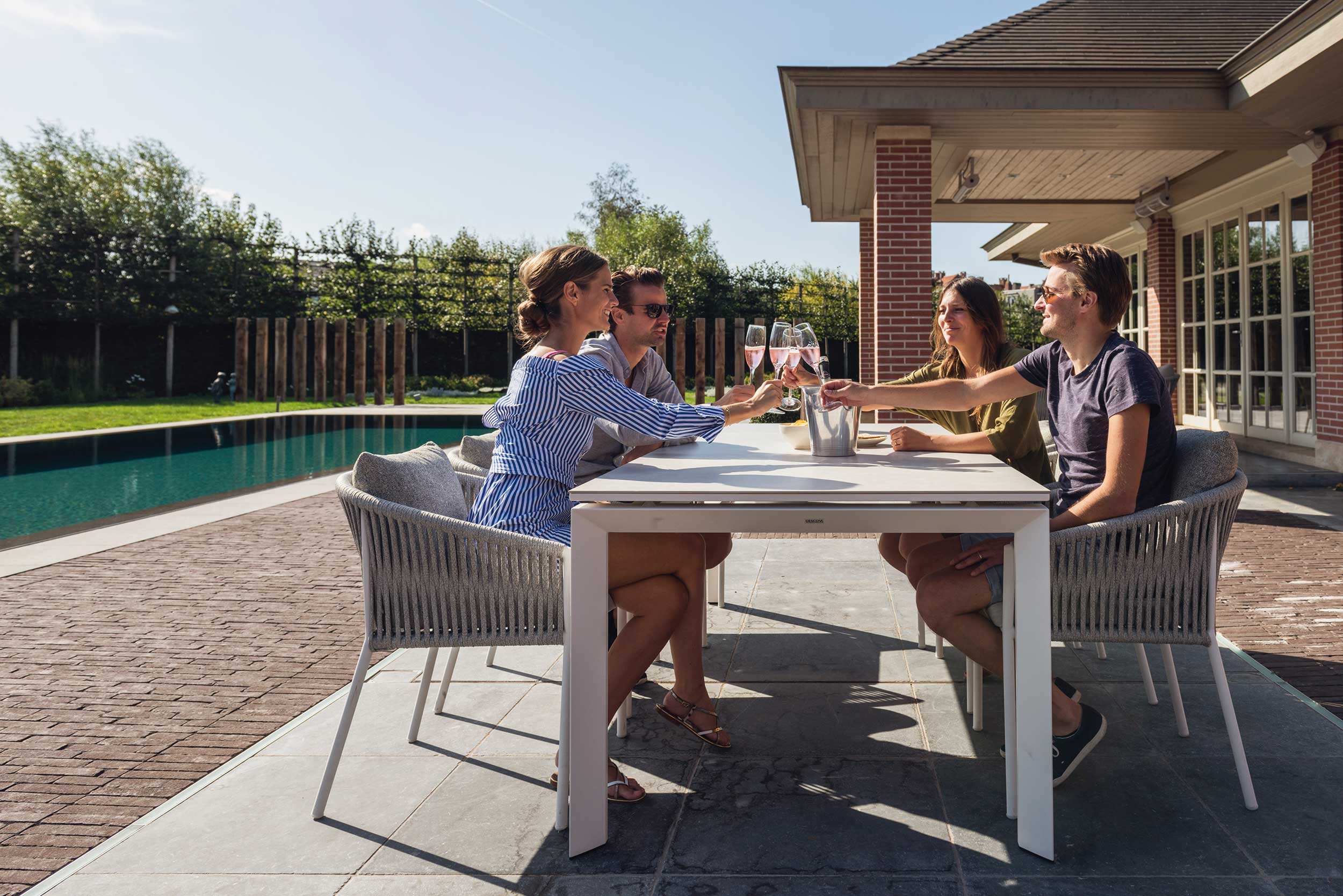 Chaise de jardin Equator - blanc/gris clair - Image 3