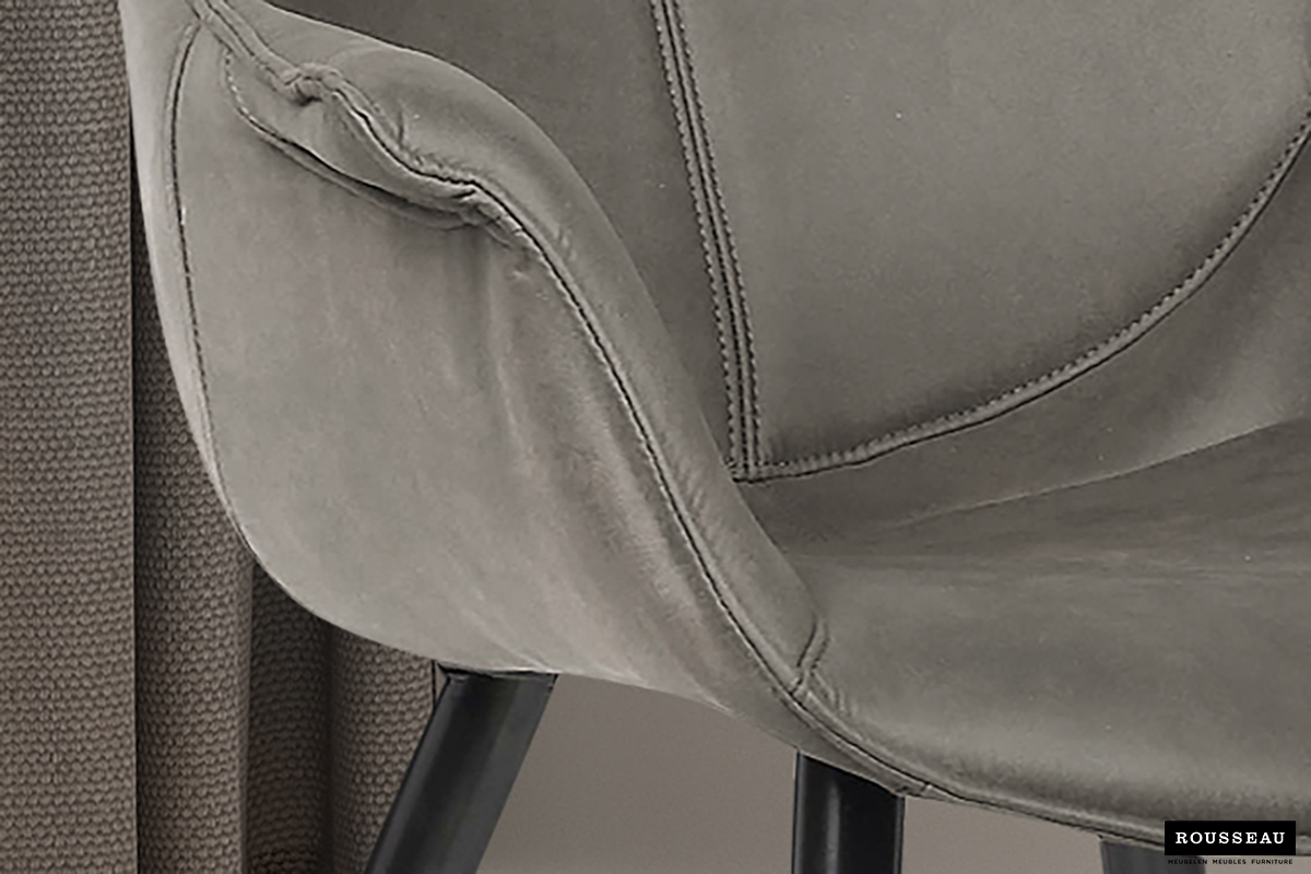 Chaise de salle à manger Milan - gris - Image 4