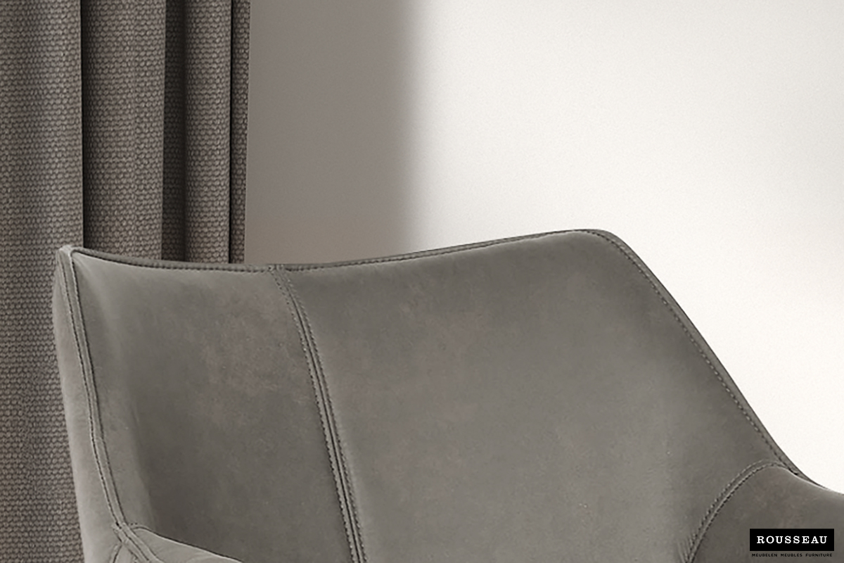 Chaise de salle à manger Milan - gris - Image 5