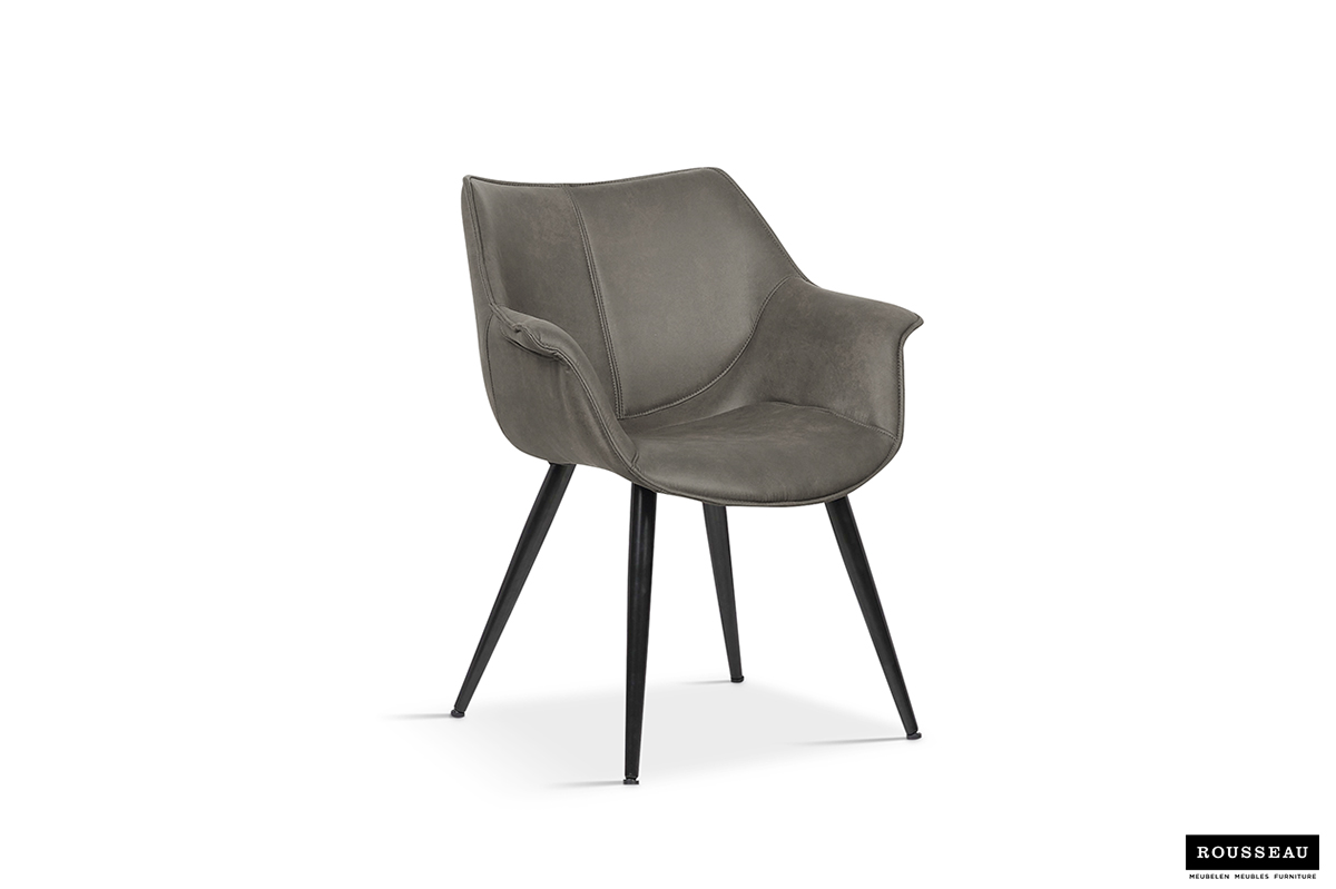 Chaise de salle à manger Milan - gris - Image 8