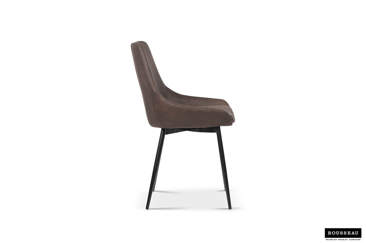 Chaise de salle à manger Mirano-brun - Image 7