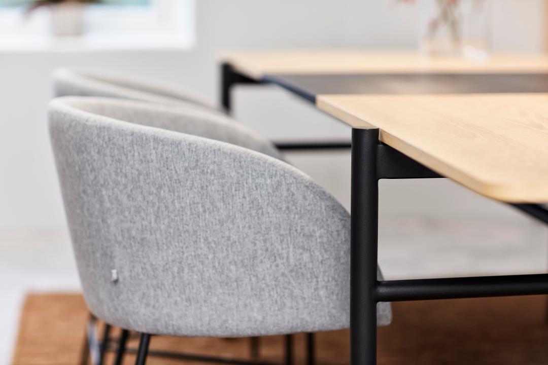 Chaise de salle à manger Nelsie - gris/ noir - Image 10