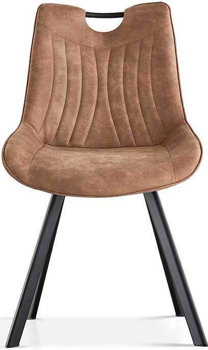 Chaise de salle à manger Paco - brun - Image 5