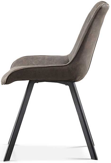 Chaise de salle à manger Paco - gris foncé - Image 3