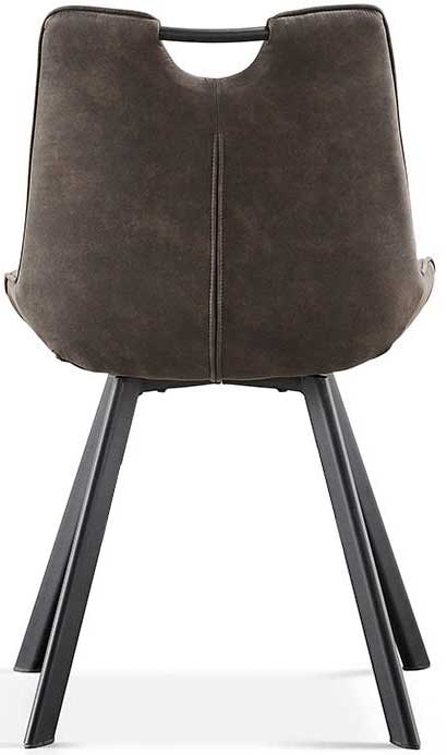 Chaise de salle à manger Paco - gris foncé - Image 4