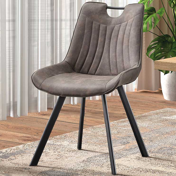 Chaise de salle à manger Paco - gris foncé