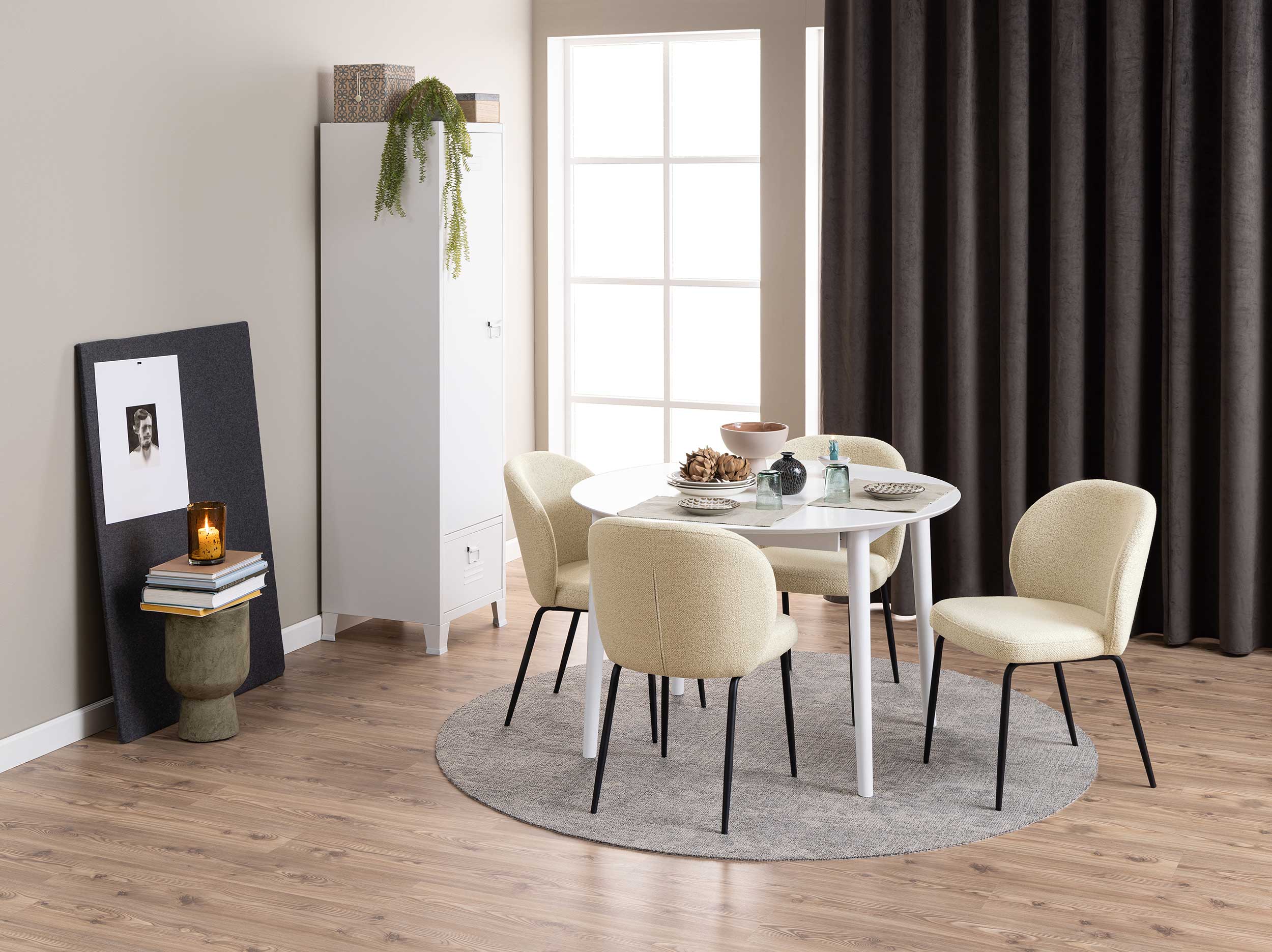 Chaise de salle à manger Patricia - crème - Image 11