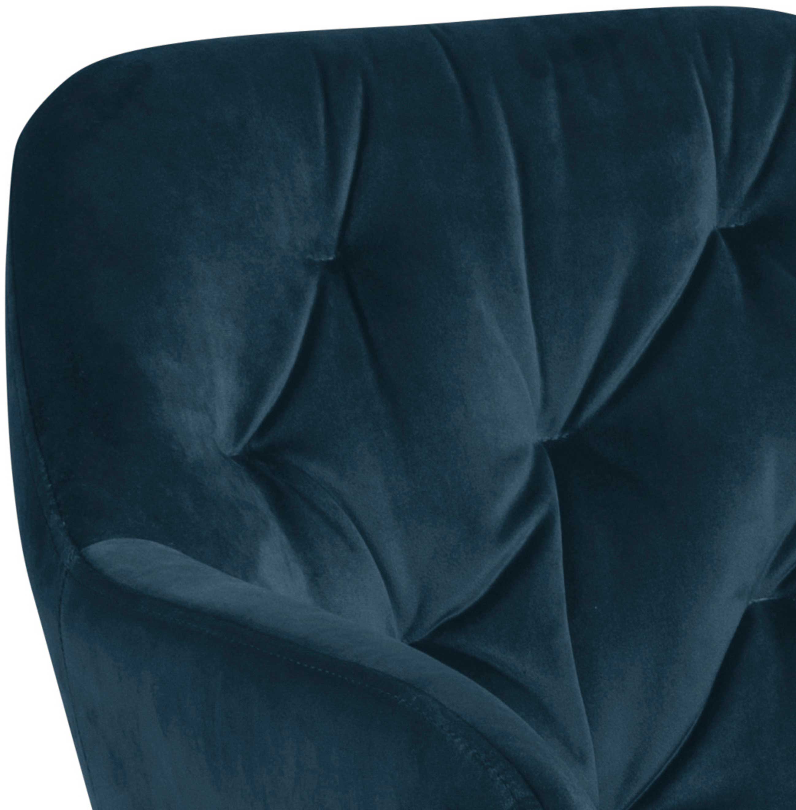 Chaise de salle à manger pivotante Levon - bleu marine - Image 6