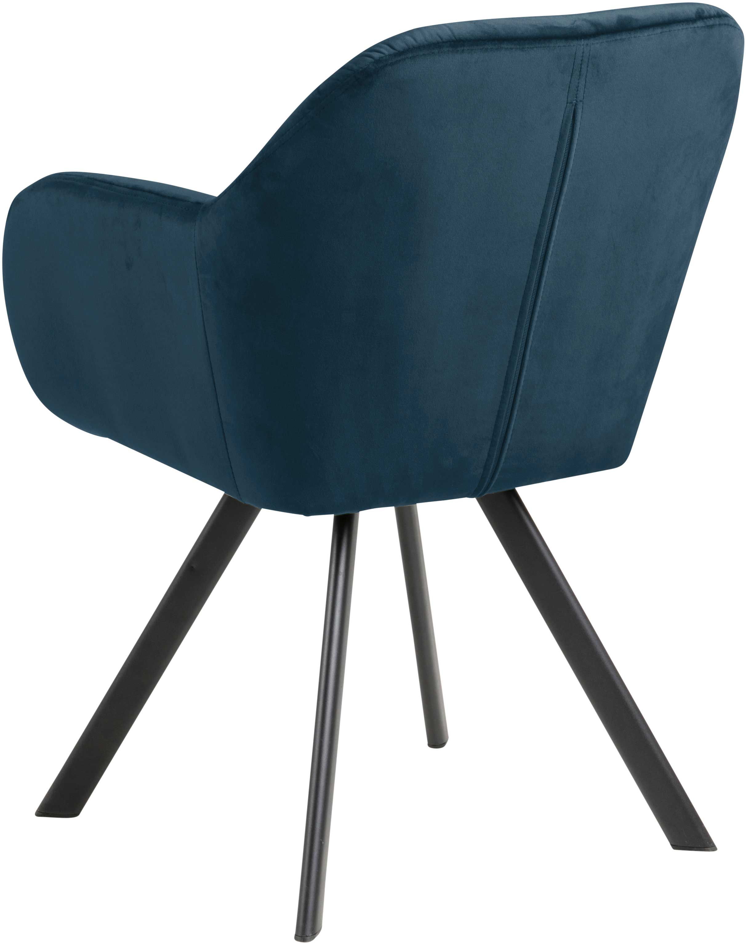 Chaise de salle à manger pivotante Levon - bleu marine - Image 8